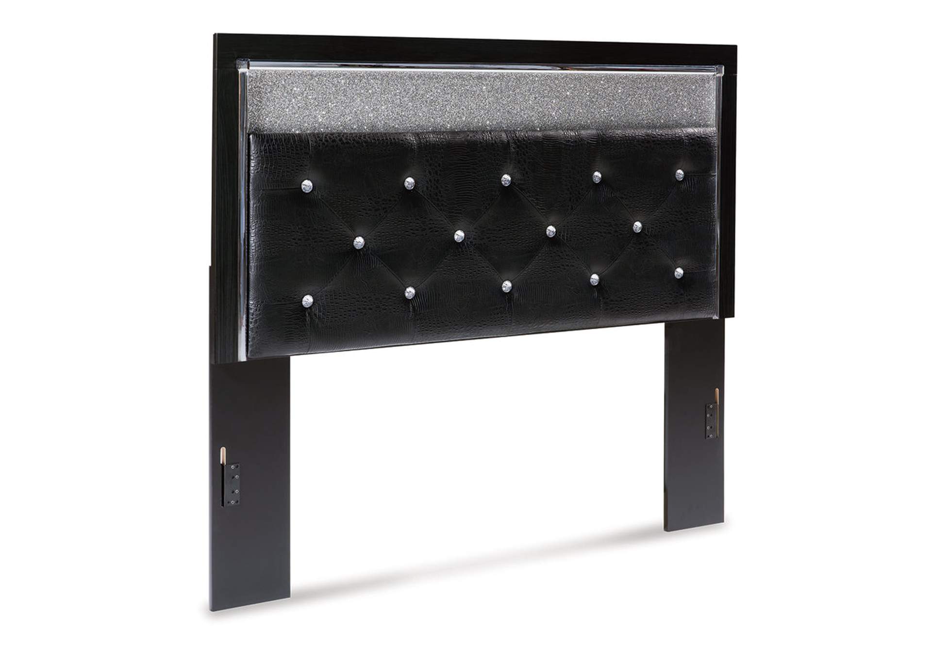 Kaydell Queen Upholstered Panel Headboard with Mirrored Dresser and 2 Nightstands,Signature Design By Ashley