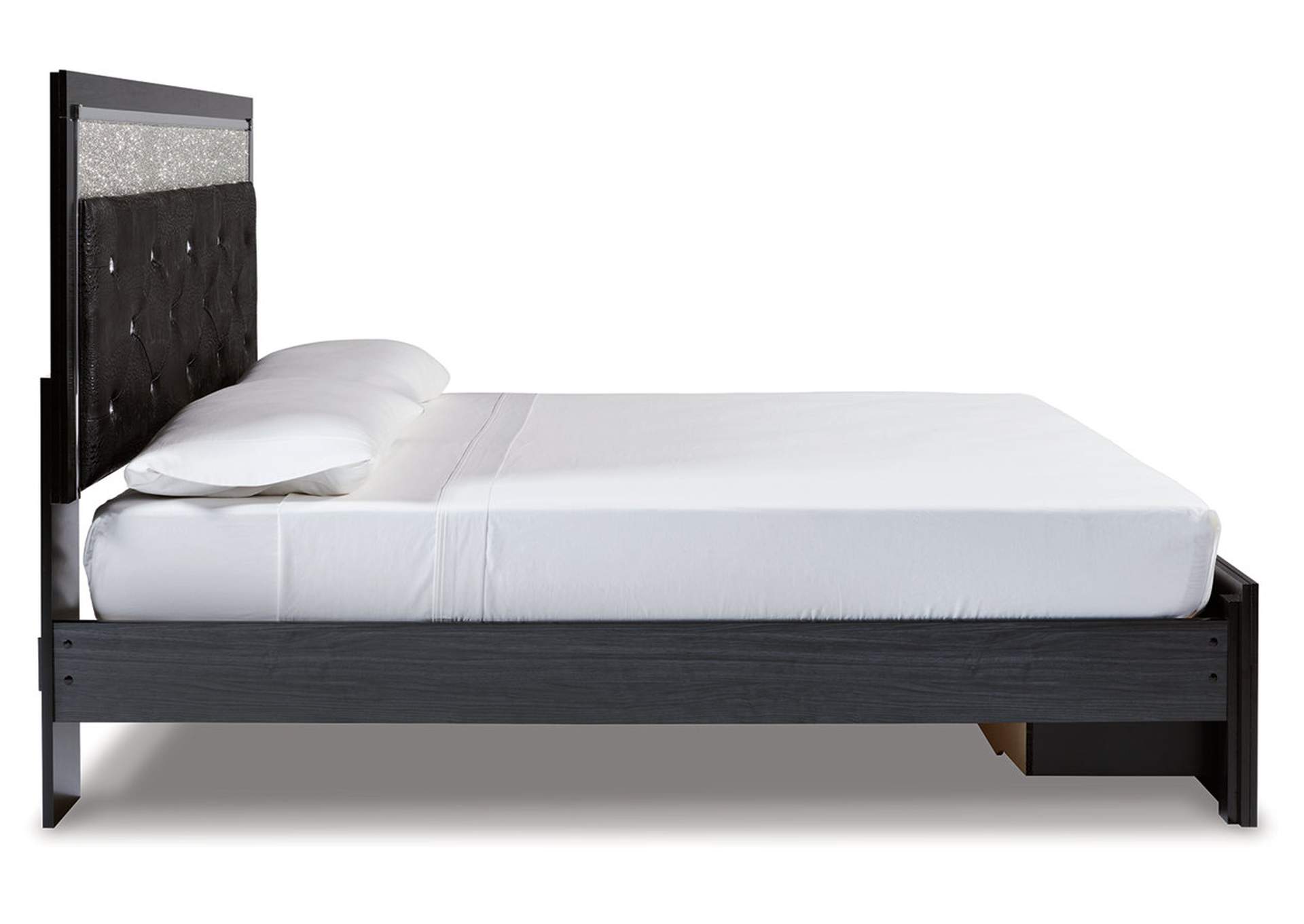 Kaydell King Upholstered Panel Storage Platform Bed with Dresser,Signature Design By Ashley