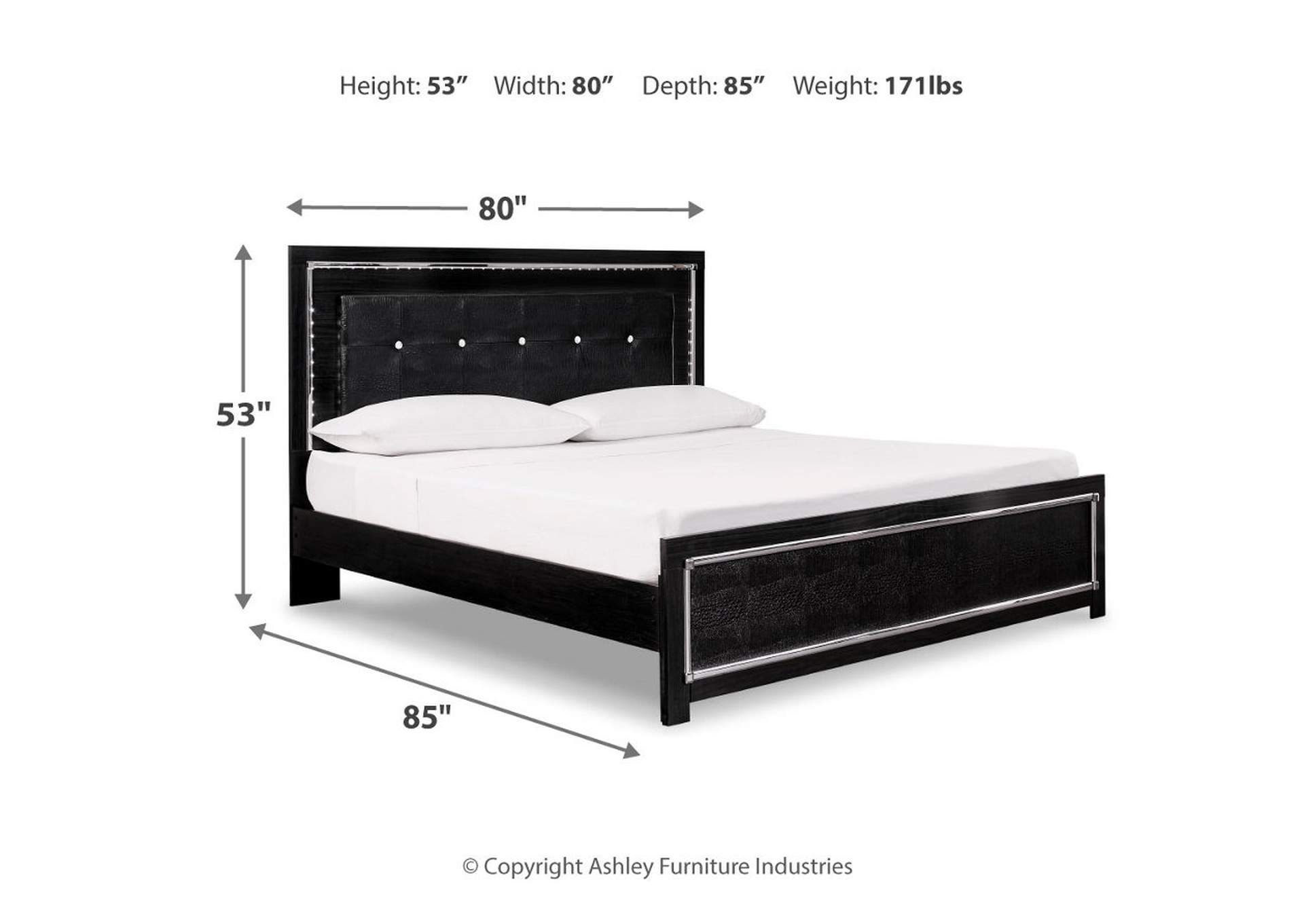 Kaydell King Upholstered Panel Bed,Signature Design By Ashley