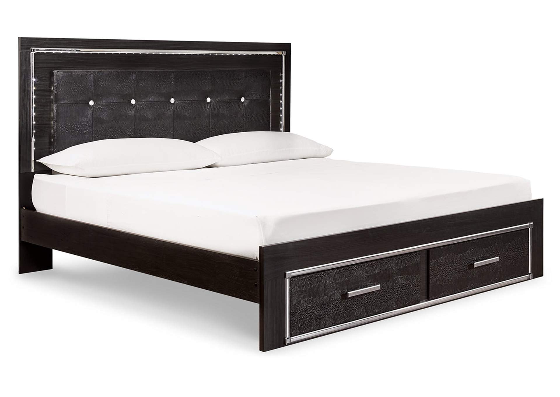 Kaydell King Panel Bed with Storage with Dresser,Signature Design By Ashley