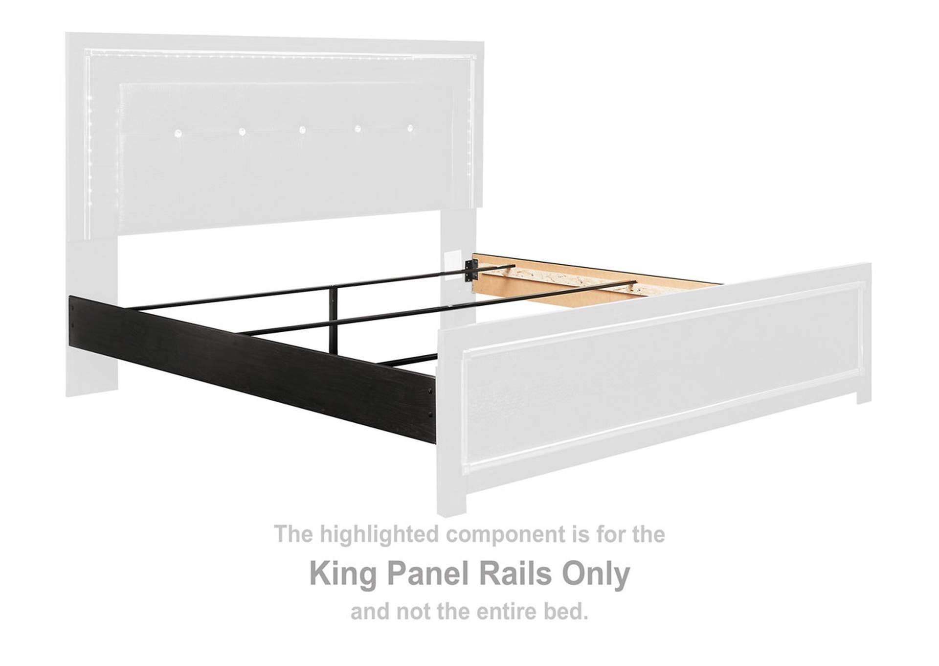 Kaydell King Panel Bed with Storage, Dresser and Mirror,Signature Design By Ashley