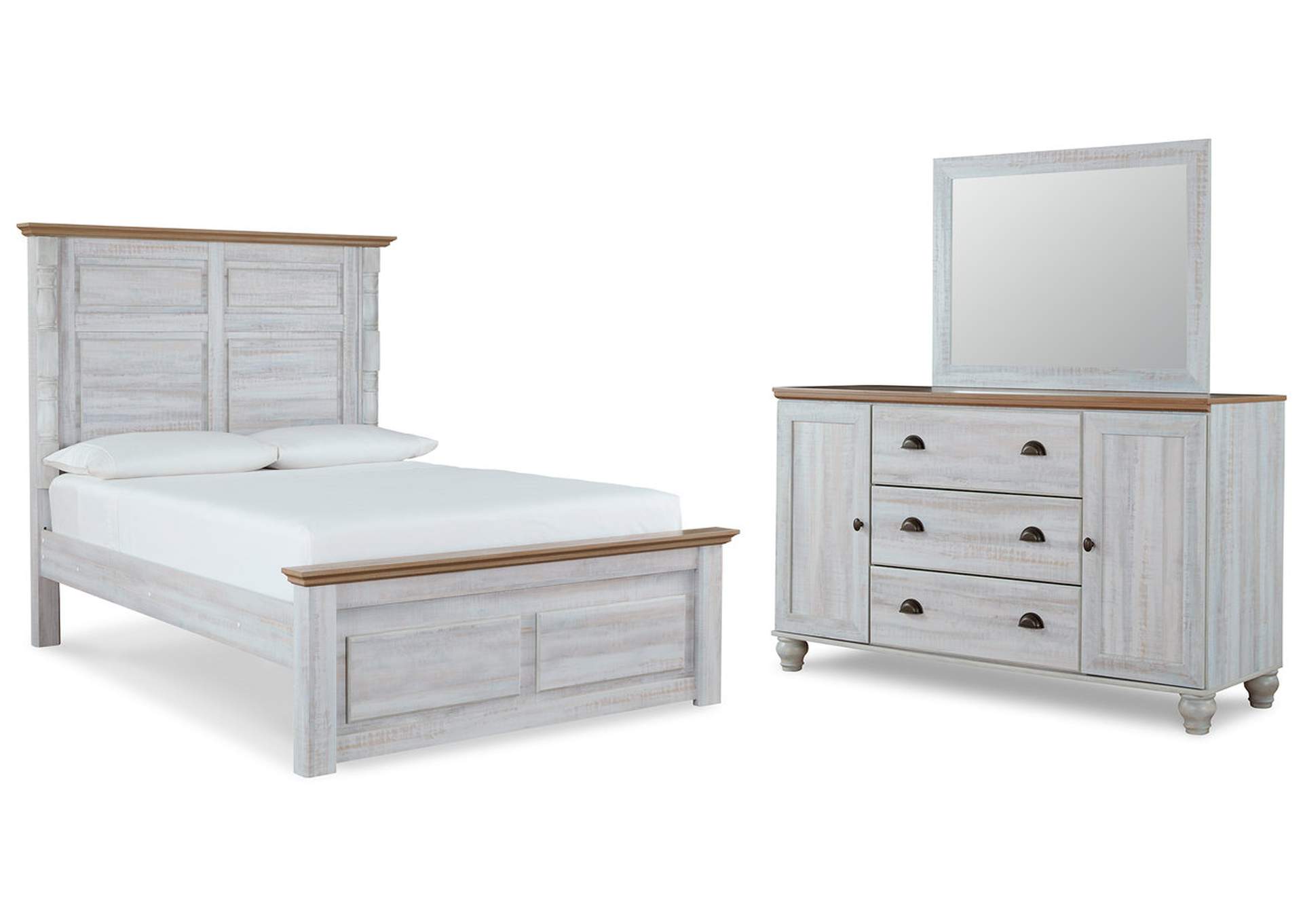 Haven Bay Queen Panel Bed, Dresser and Mirror,Signature Design By Ashley