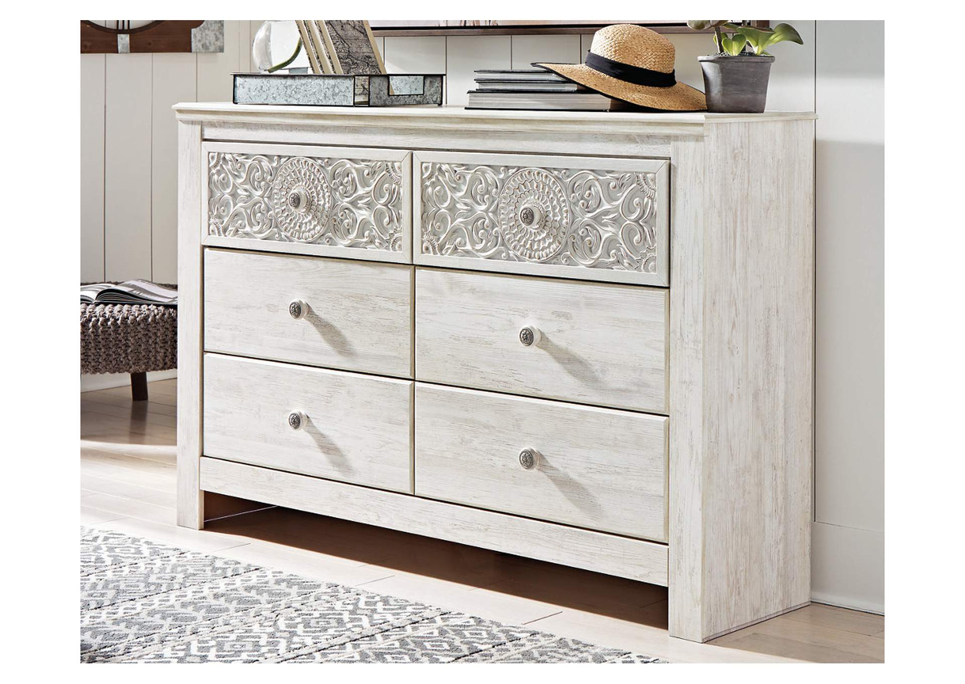 Paxberry White Dresser & Mirror - Kids Dressers and Mirrors