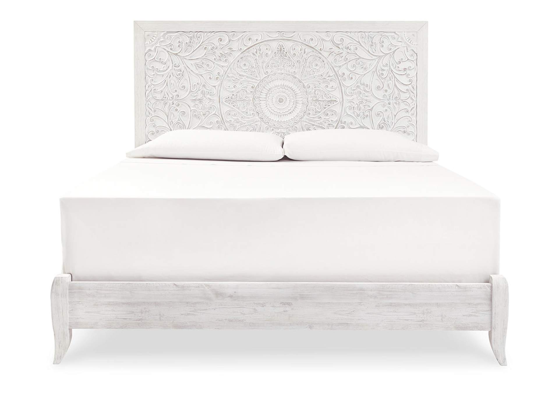 Paxberry King Panel Bed with Mirrored Dresser and 2 Nightstands,Signature Design By Ashley