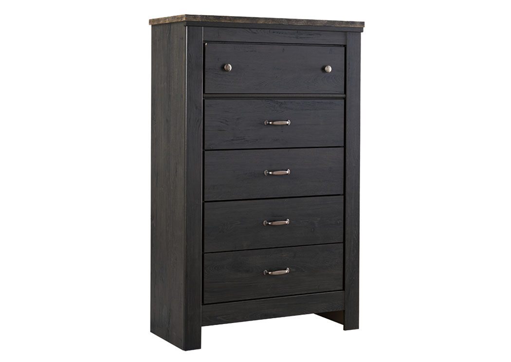 Westinton Black/Brown Five Drawer Chest,ABF Signature Design by Ashley