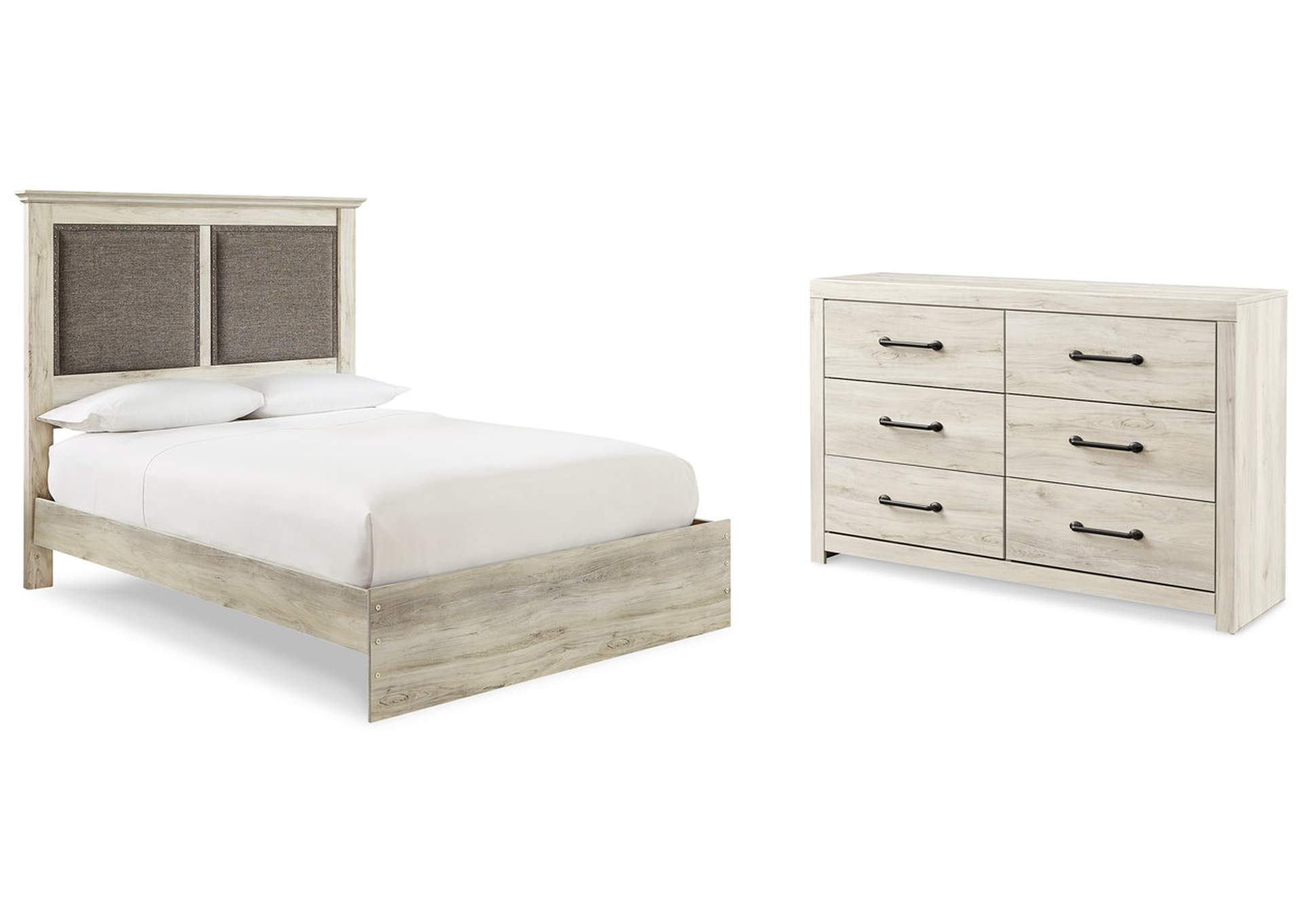 Cambeck King Upholstered Panel Bed with Dresser,Signature Design By Ashley