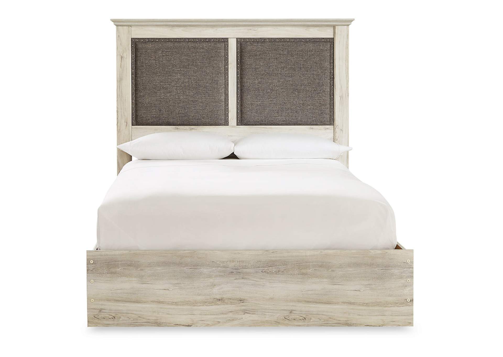 Cambeck King Upholstered Panel Bed with Mirrored Dresser and 2 Nightstands,Signature Design By Ashley
