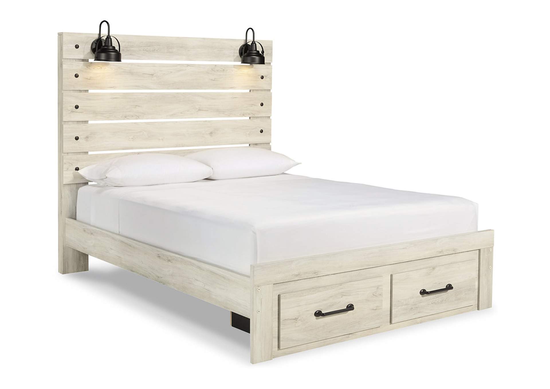 Cambeck Queen Panel Bed with 2 Storage Drawers with Mirrored Dresser,Signature Design By Ashley
