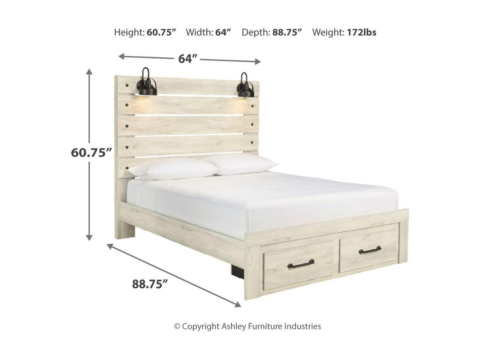 Cambeck Queen Panel Storage Bed, Dresser, Mirror and Nightstand,Signature Design By Ashley