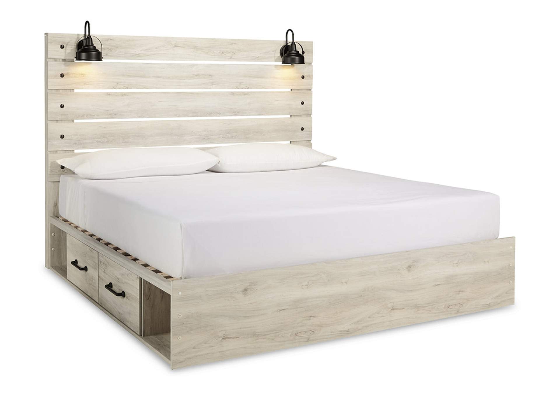 Cambeck King Panel Bed with 4 Storage Drawers with Dresser,Signature Design By Ashley