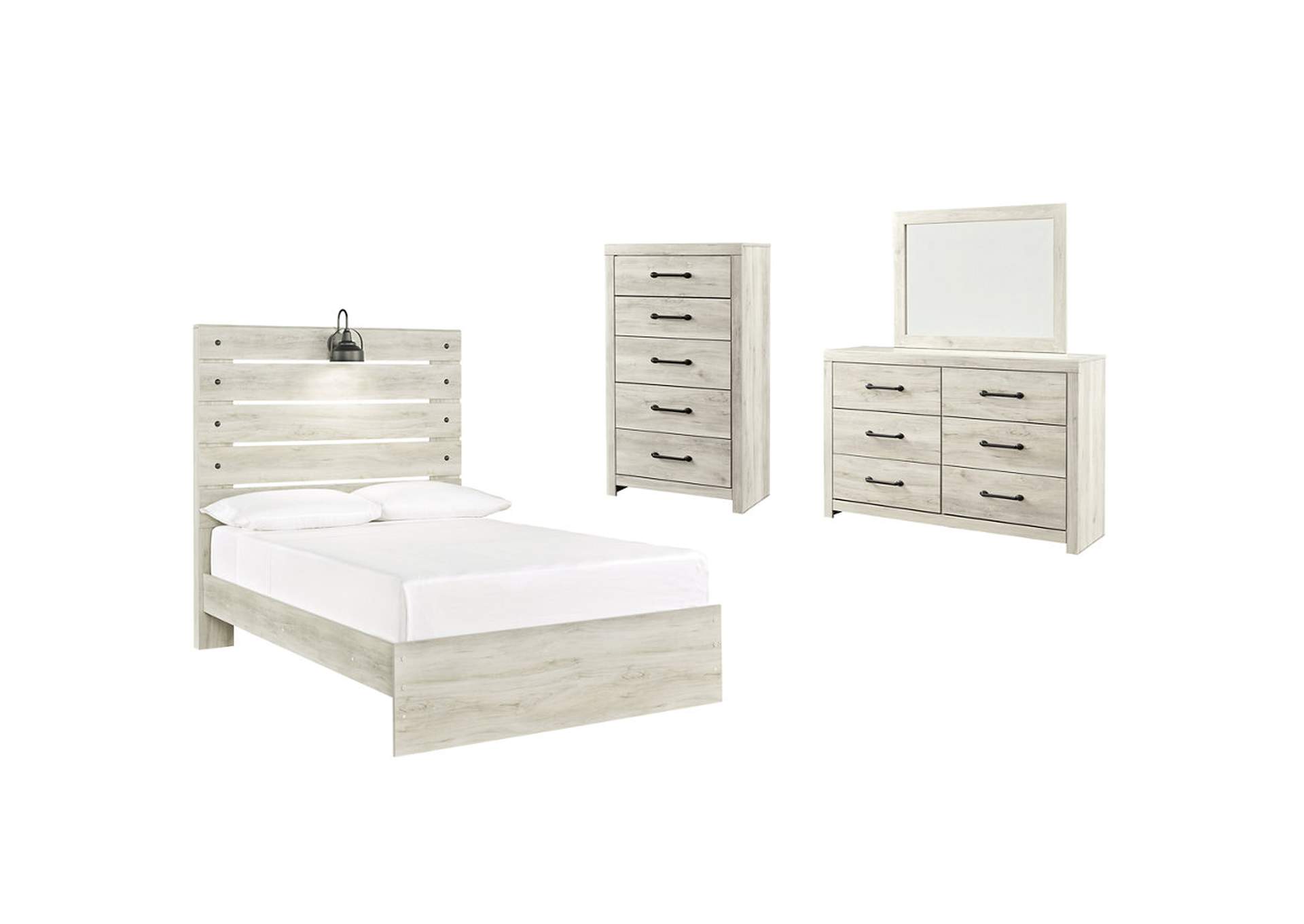 Cambeck Full Panel Bed with Mirrored Dresser and Chest,Signature Design By Ashley