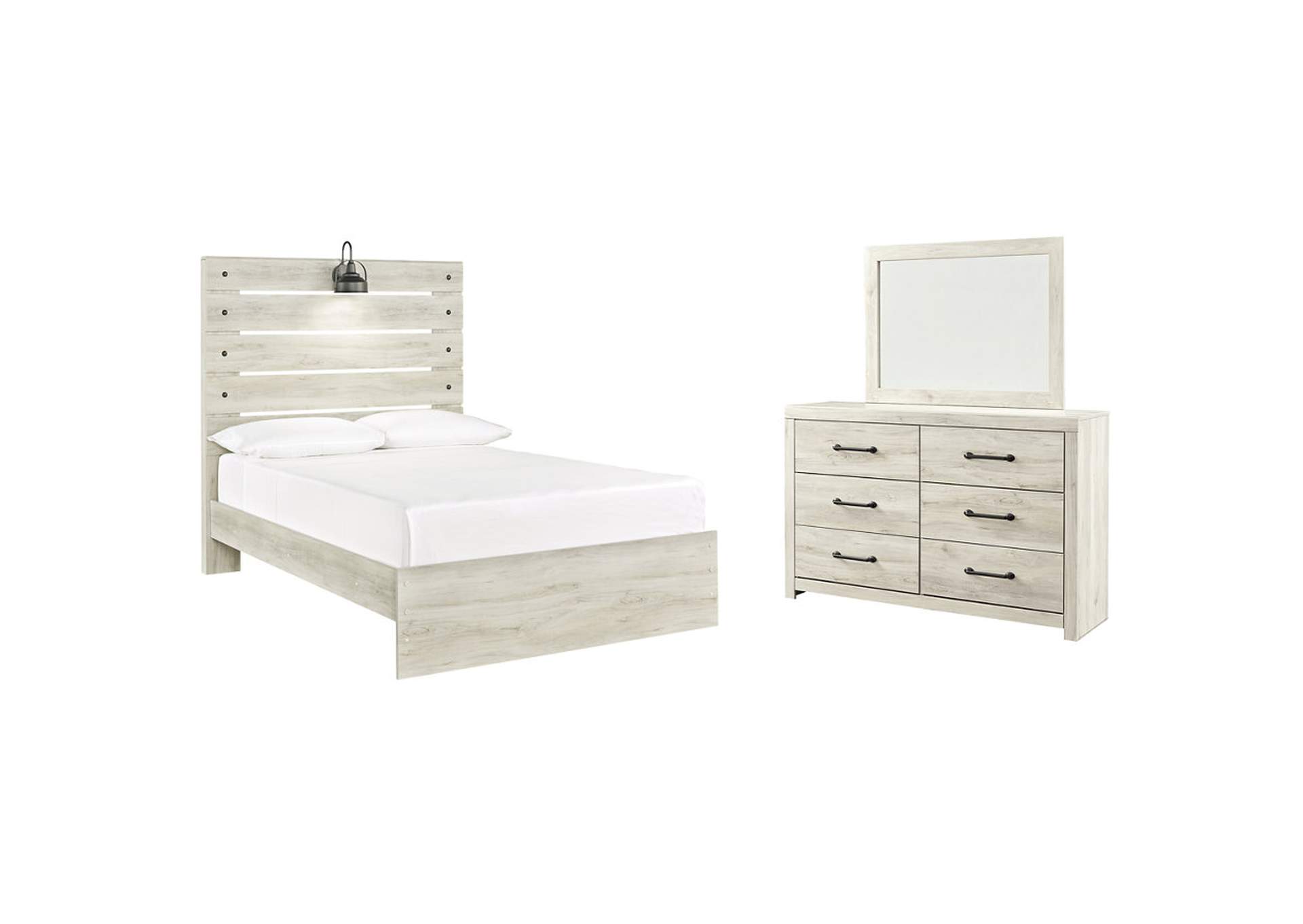 Cambeck Full Panel Bed with Mirrored Dresser,Signature Design By Ashley
