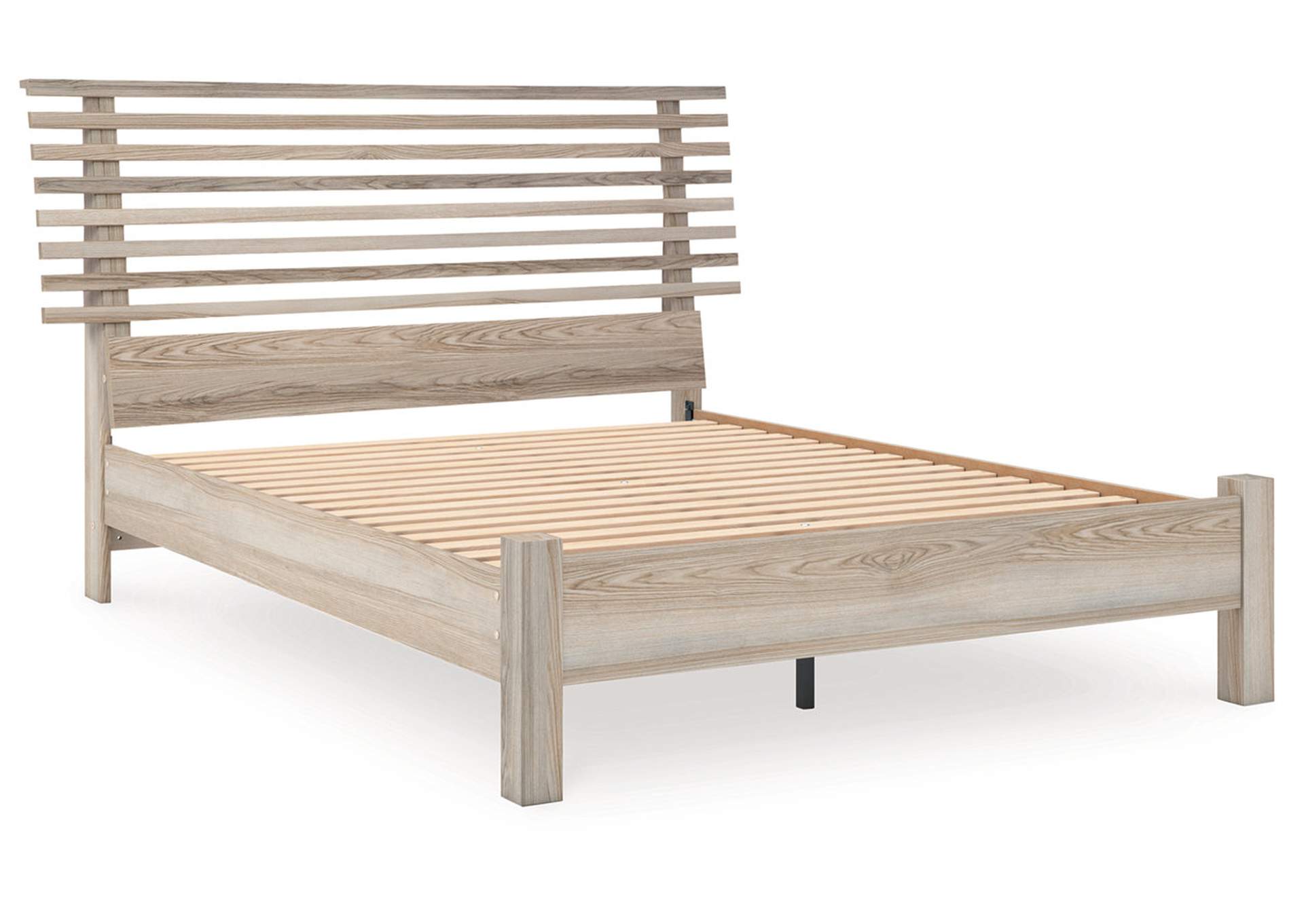 Hasbrick Queen Slat Panel Bed,Signature Design By Ashley