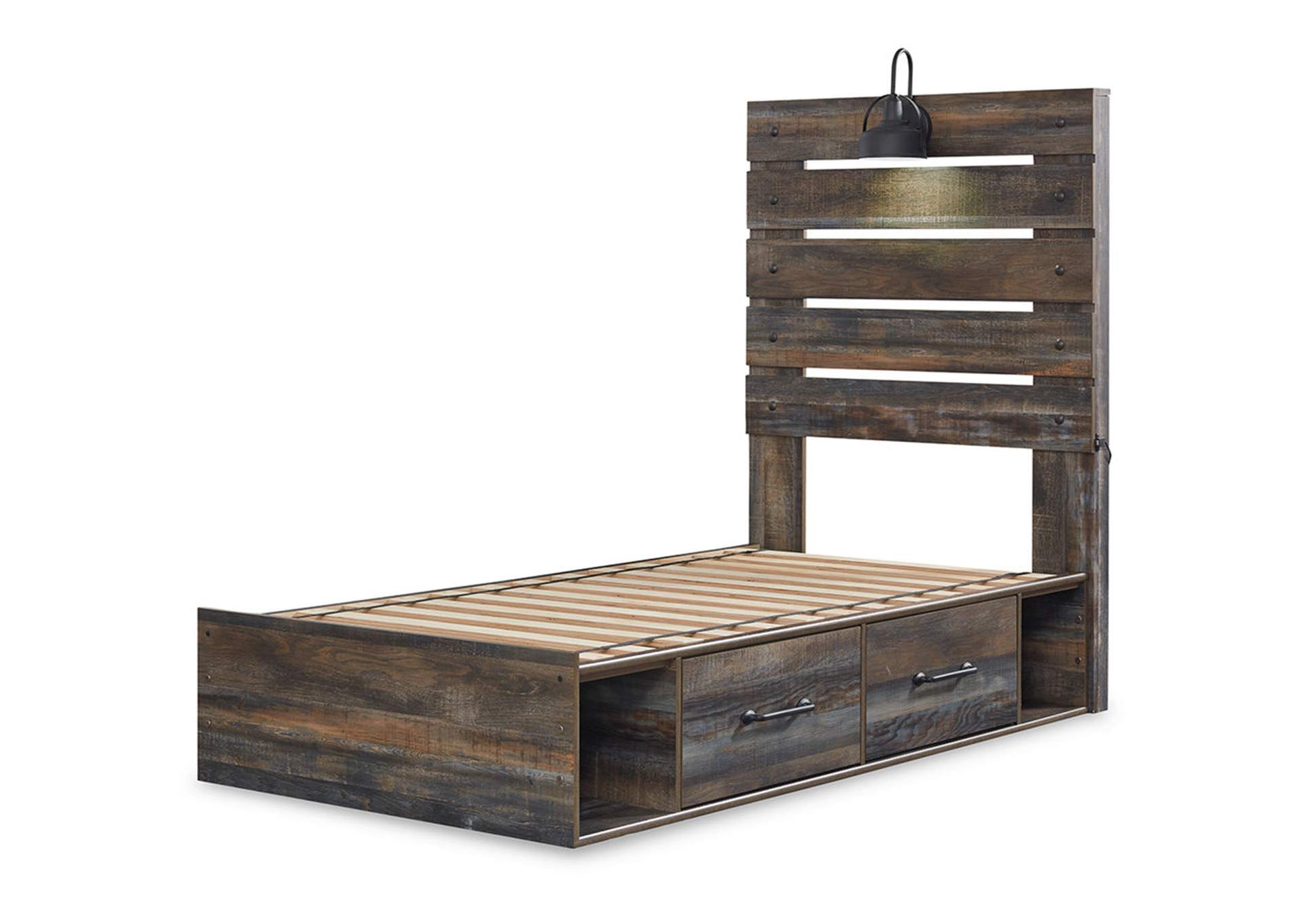 Drystan Twin Panel Bed with 2 Storage Drawers,Signature Design By Ashley