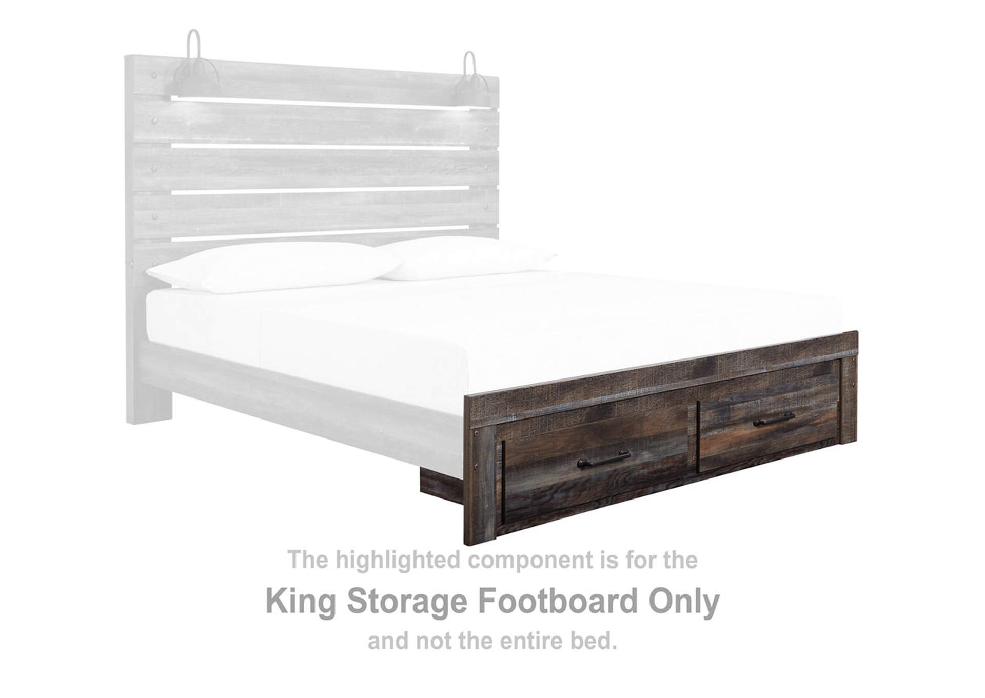 Drystan King Panel Storage Bed, Dresser and Mirror,Signature Design By Ashley
