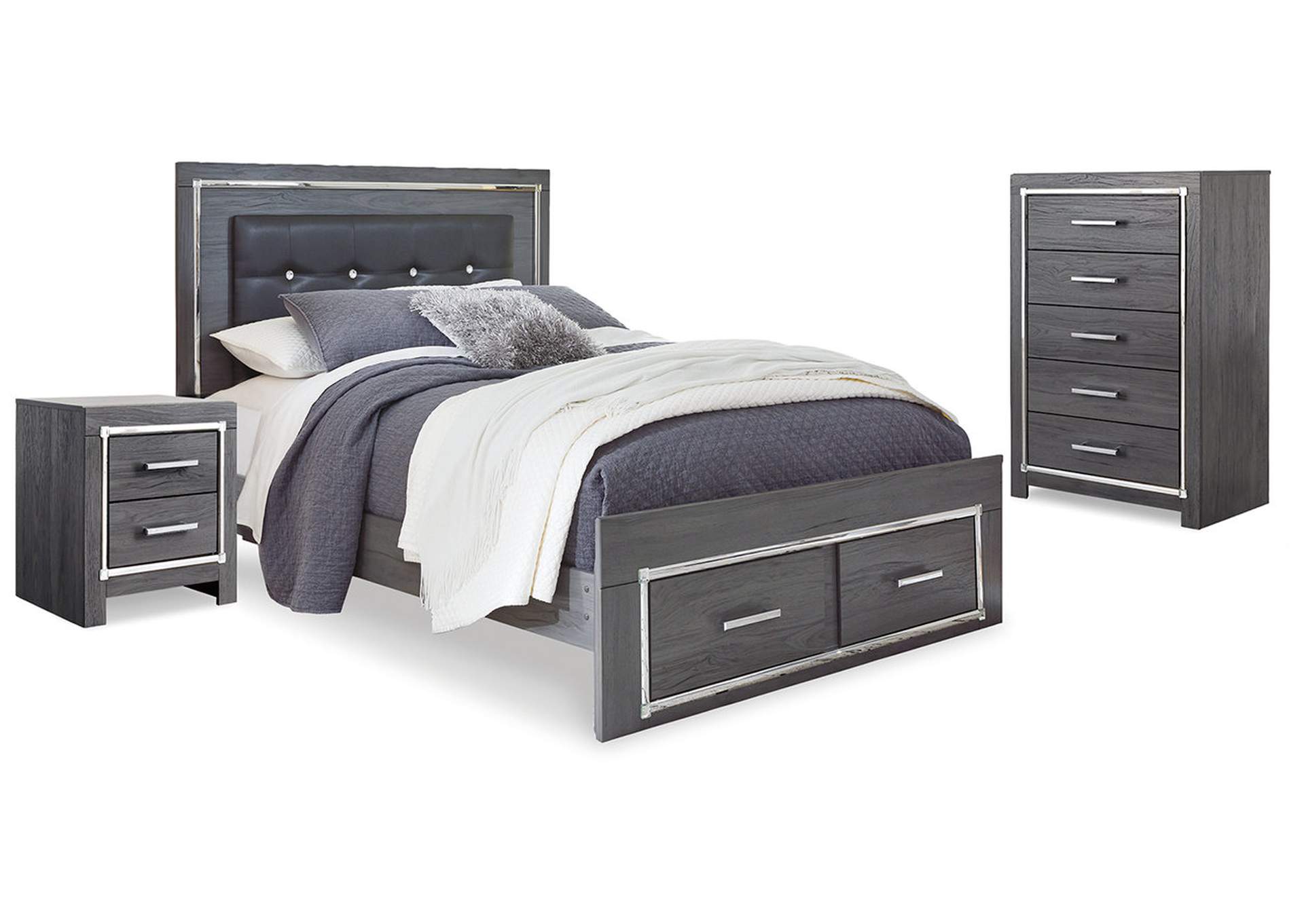 Lodanna Queen Storage Bed, Chest and Nightstand,Signature Design By Ashley