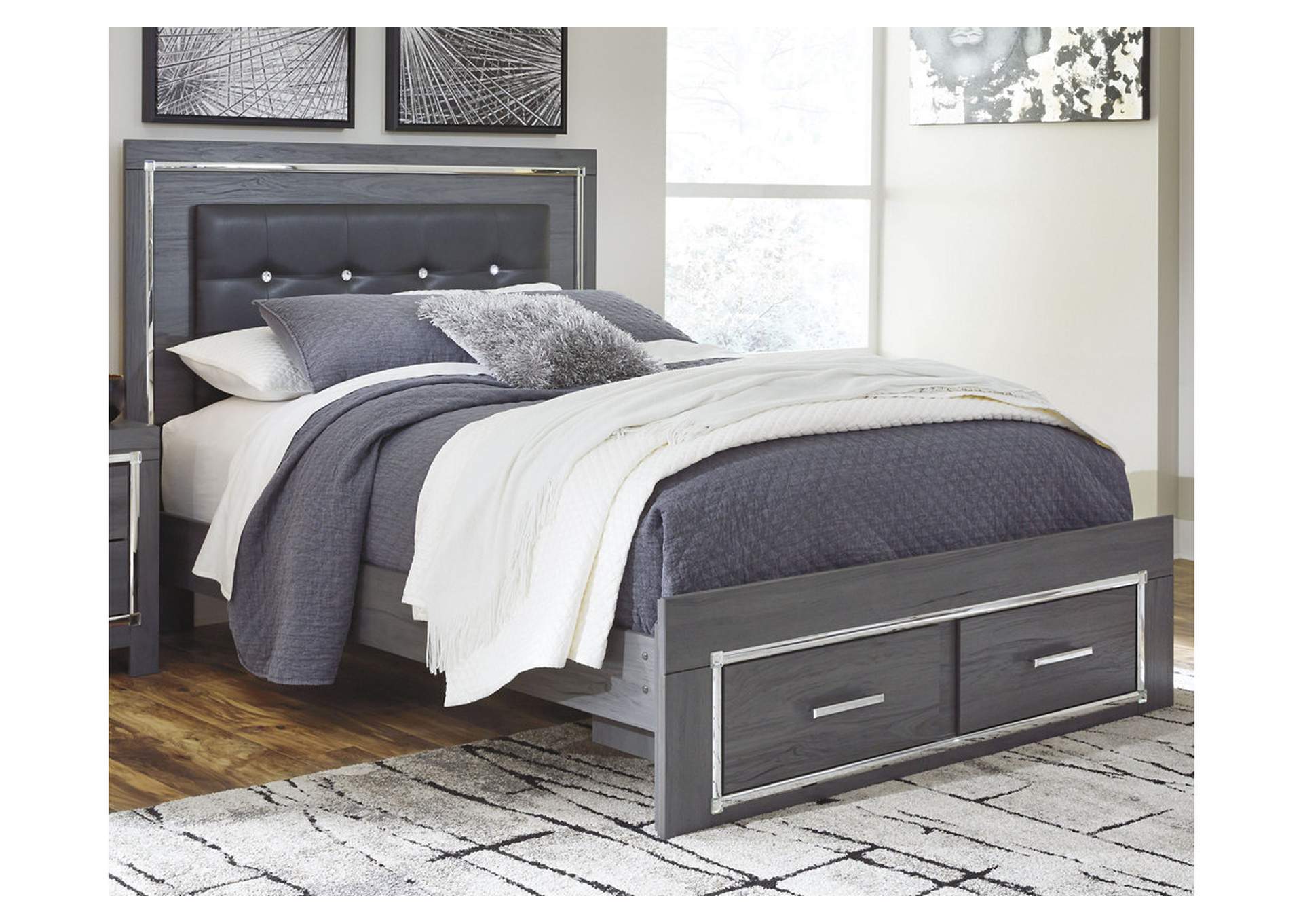 Lodanna Queen Panel Bed with 2 Storage Drawers,Signature Design By Ashley