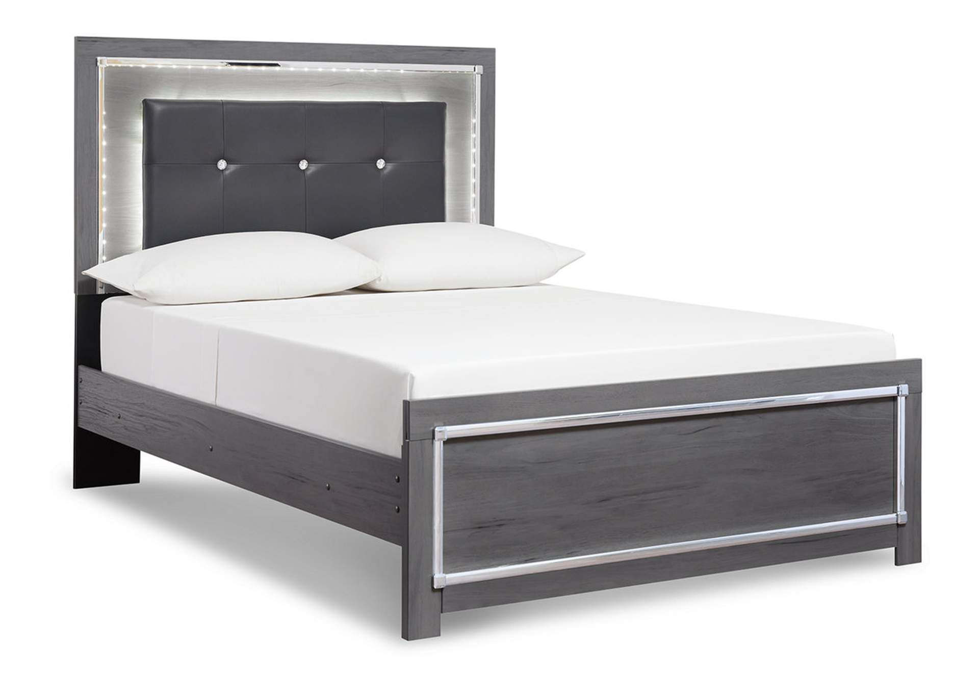 Lodanna Full Panel Bed with Mirrored Dresser, Chest and 2 Nightstands,Signature Design By Ashley