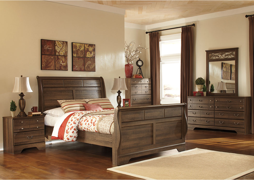 Allymore Queen Sleigh Bed w/Dresser, Mirror and Nightstand,ABF Signature Design by Ashley