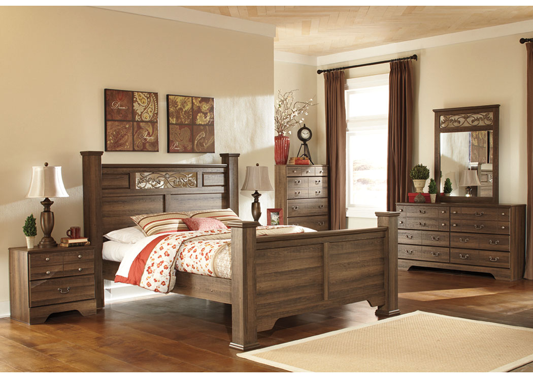 Allymore Queen Poster Bed w/Dresser, Mirror and Nightstand,ABF Signature Design by Ashley