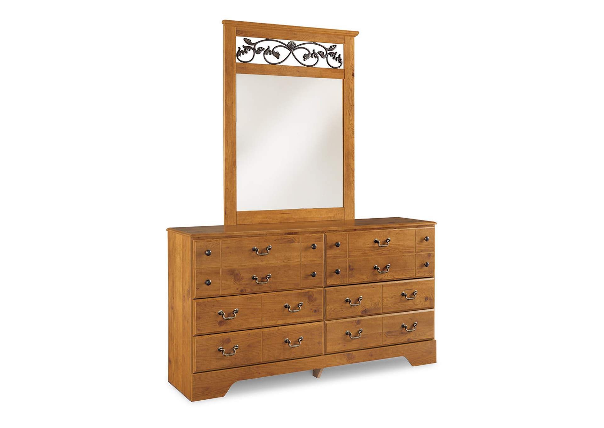 Bittersweet Queen Panel Bed with Mirrored Dresser,Signature Design By Ashley