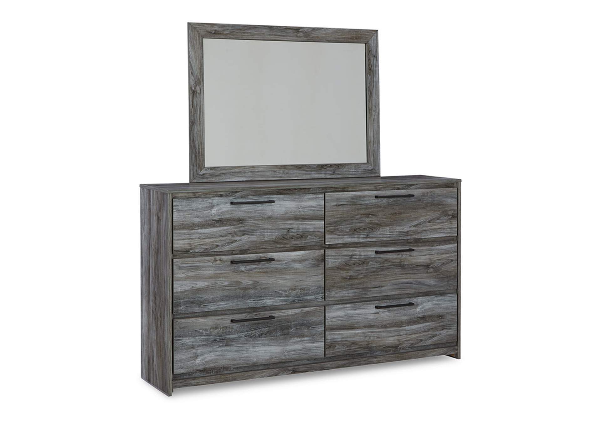 Baystorm King Panel Bed with Mirrored Dresser and Nightstand,Signature Design By Ashley