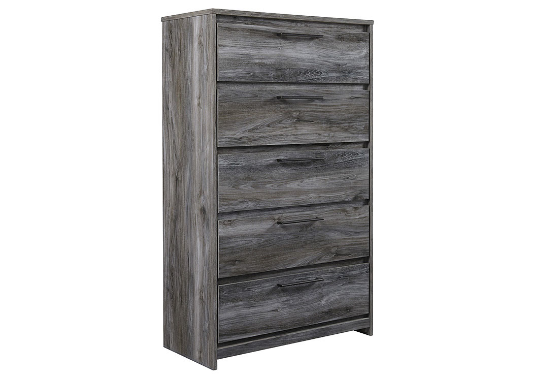 Baystorm Gray Five Drawer Chest,ABF Signature Design by Ashley