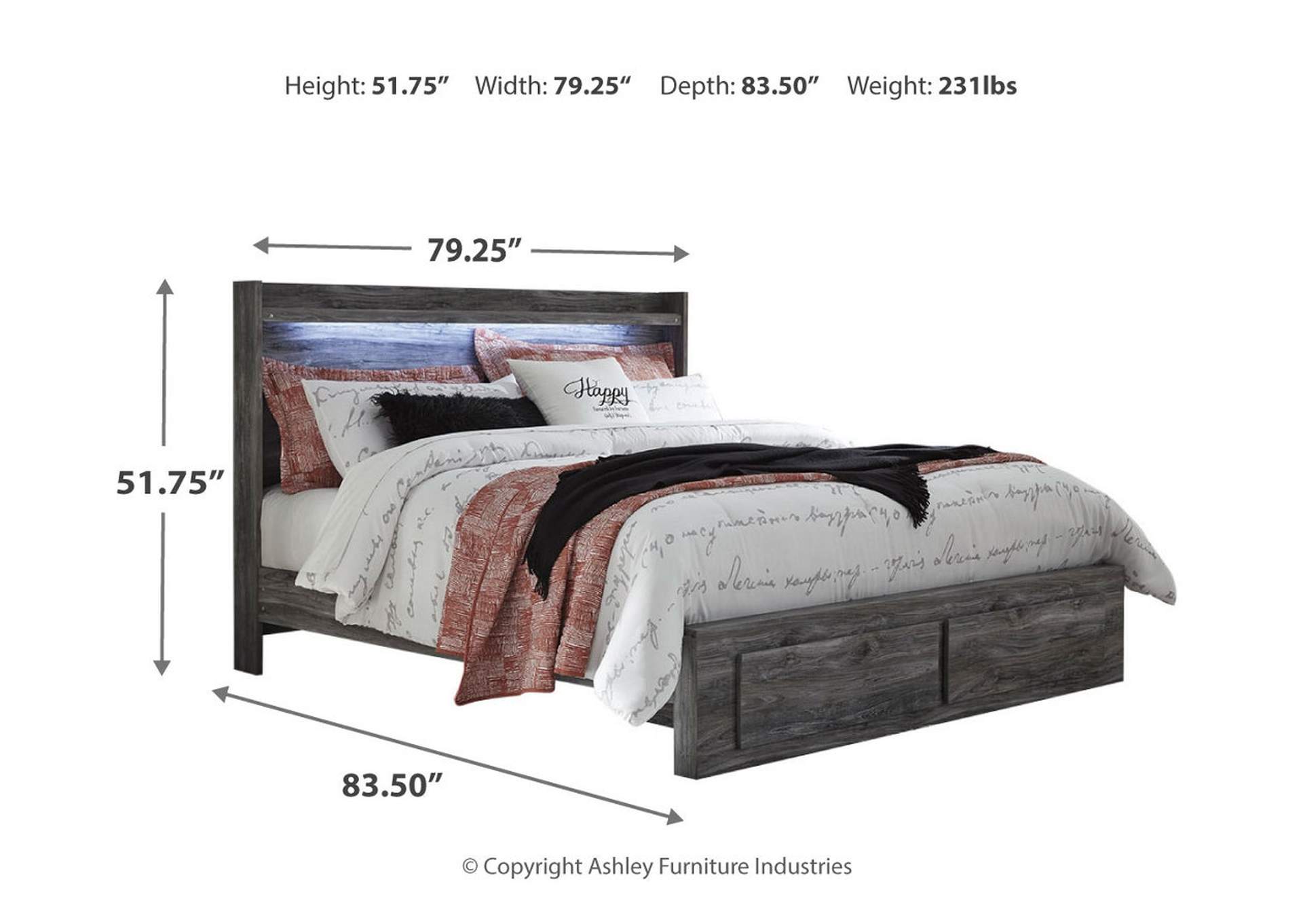 Baystorm King Panel Storage Bed, Dresser and Nightstand,Signature Design By Ashley