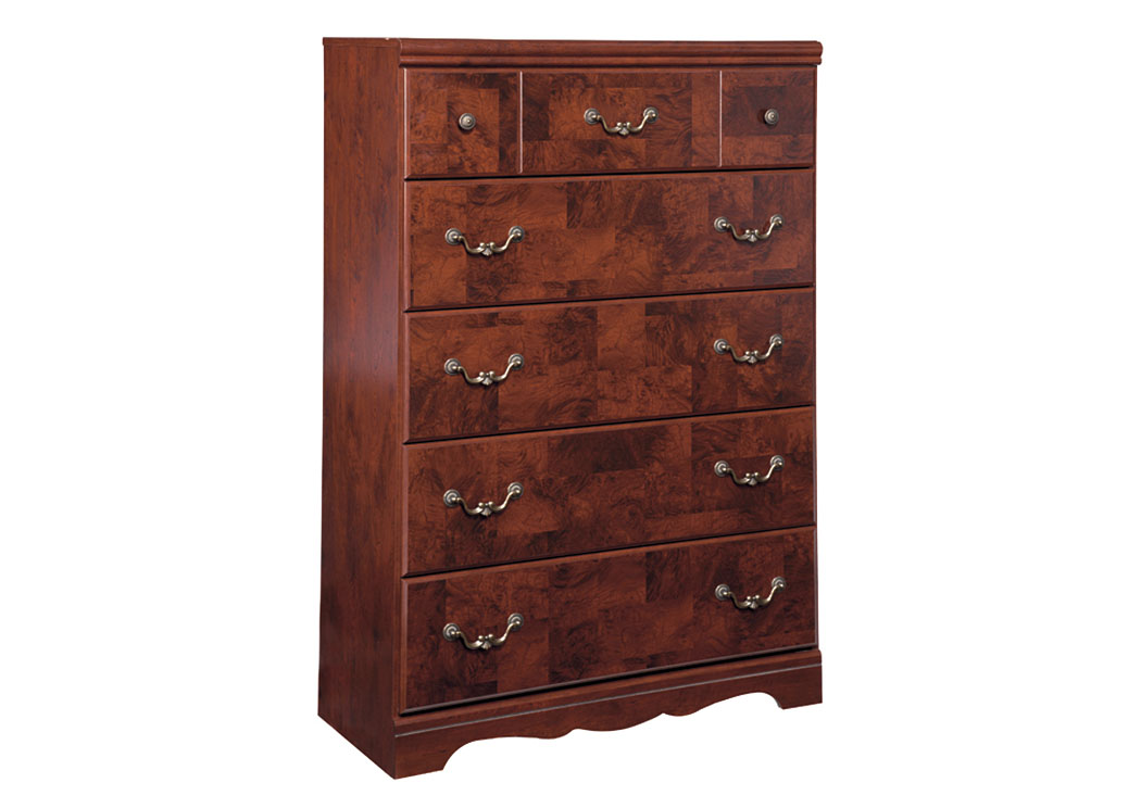 Delianna Reddish Brown Five Drawer Chest,ABF Signature Design by Ashley