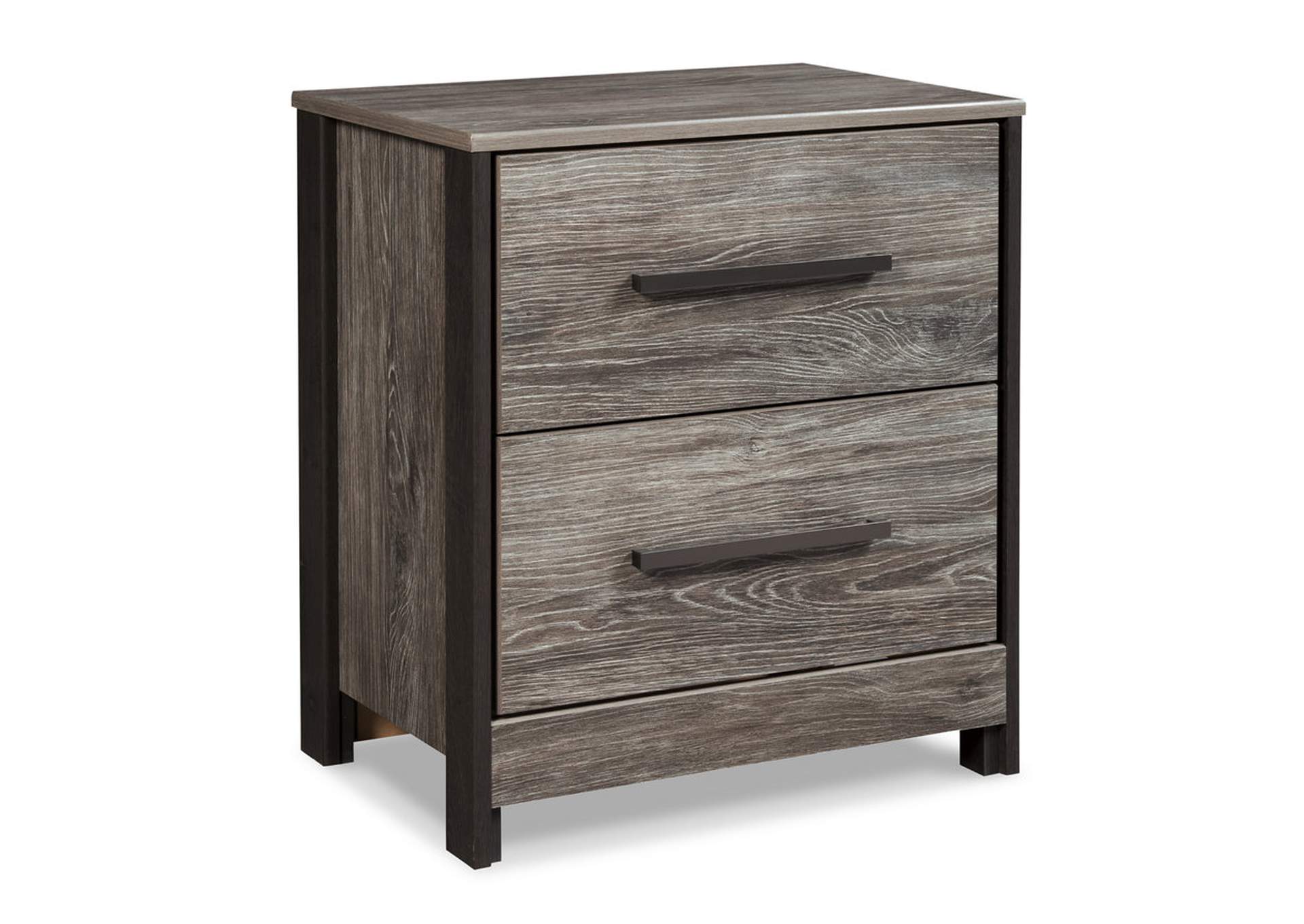 Cazenfeld Black/Gray 2 Drawer Nightstand,ABF Signature Design by Ashley