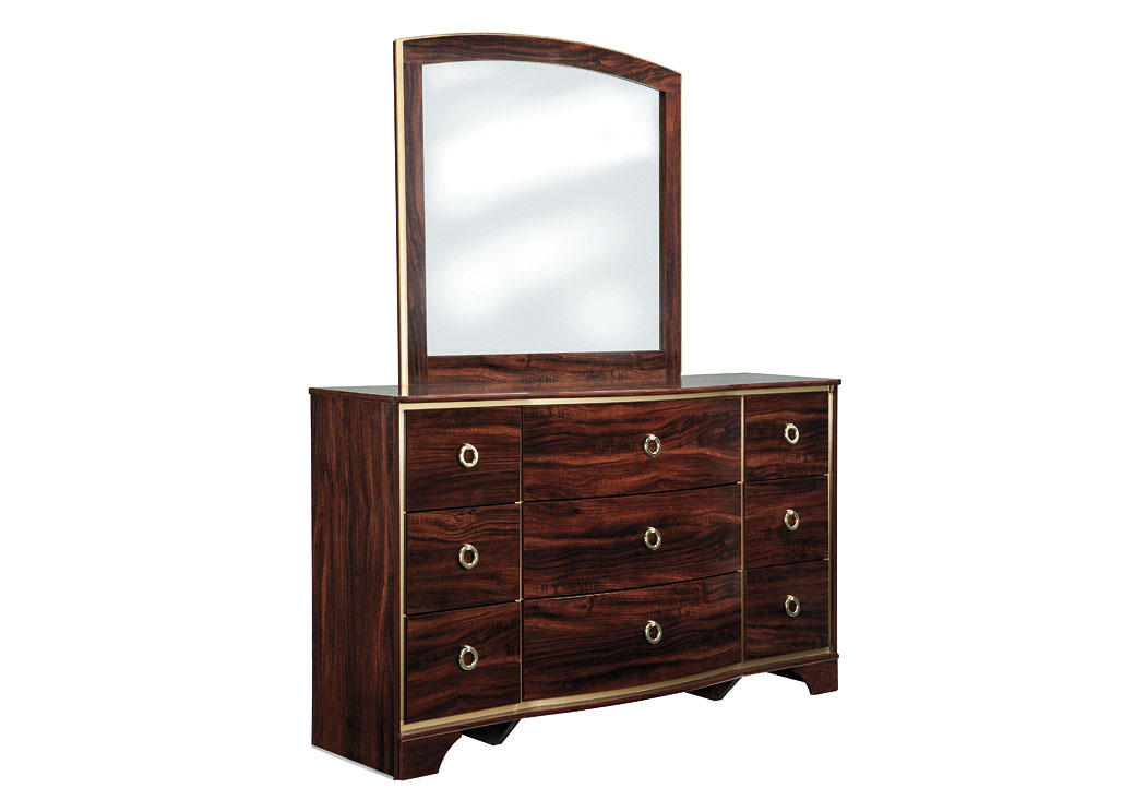 Lenmara Reddish Brown Bedroom Mirror,ABF Signature Design by Ashley