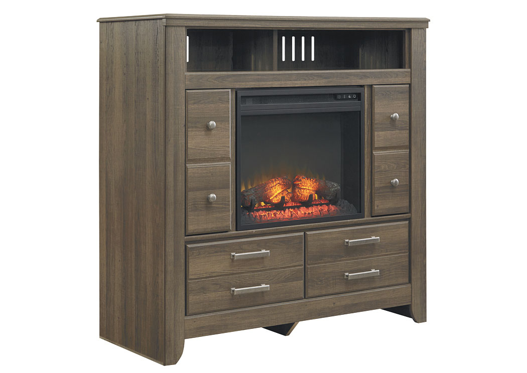 Juararo Media Chest w/ LED Fireplace Insert,ABF Signature Design by Ashley