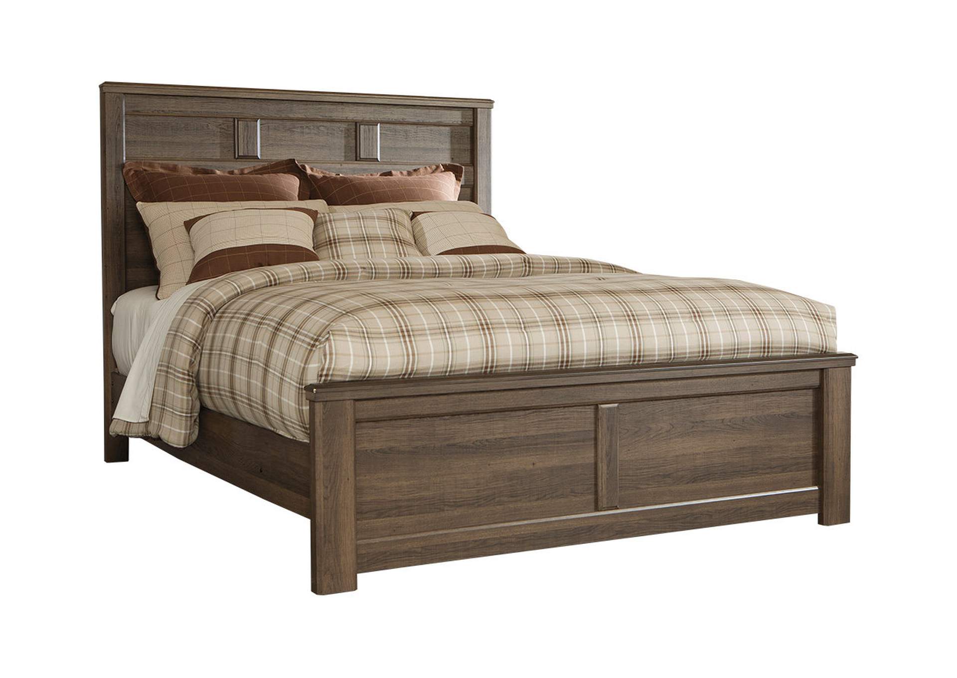 Juararo Queen Panel Bed with Mirrored Dresser, Chest and 2 Nightstands,Signature Design By Ashley