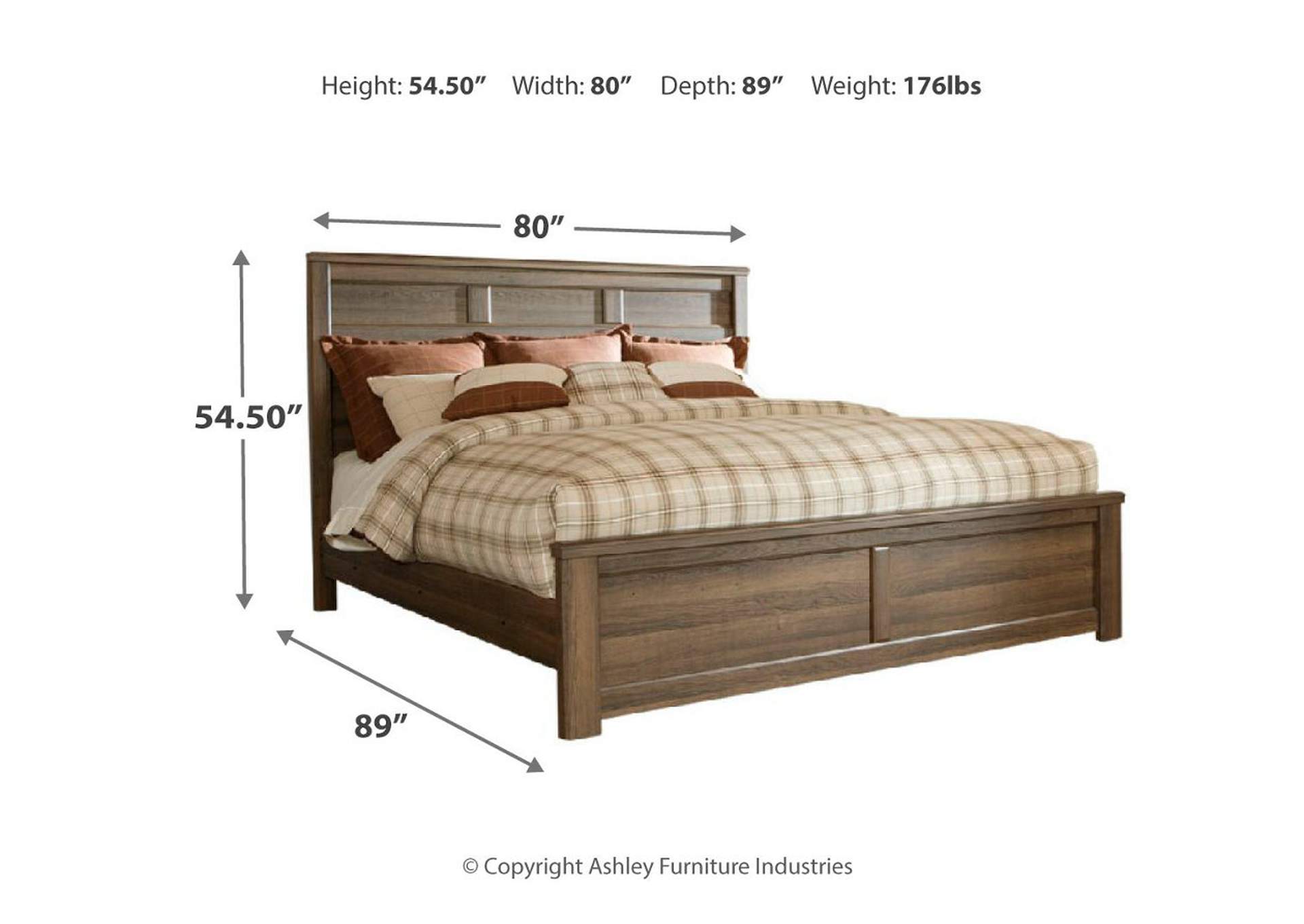 Juararo King/California King Panel Headboard Bed with Dresser,Signature Design By Ashley