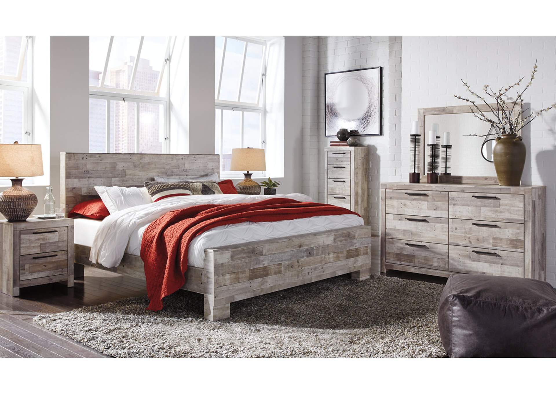 Effie King Panel Bed with Dresser,Signature Design By Ashley