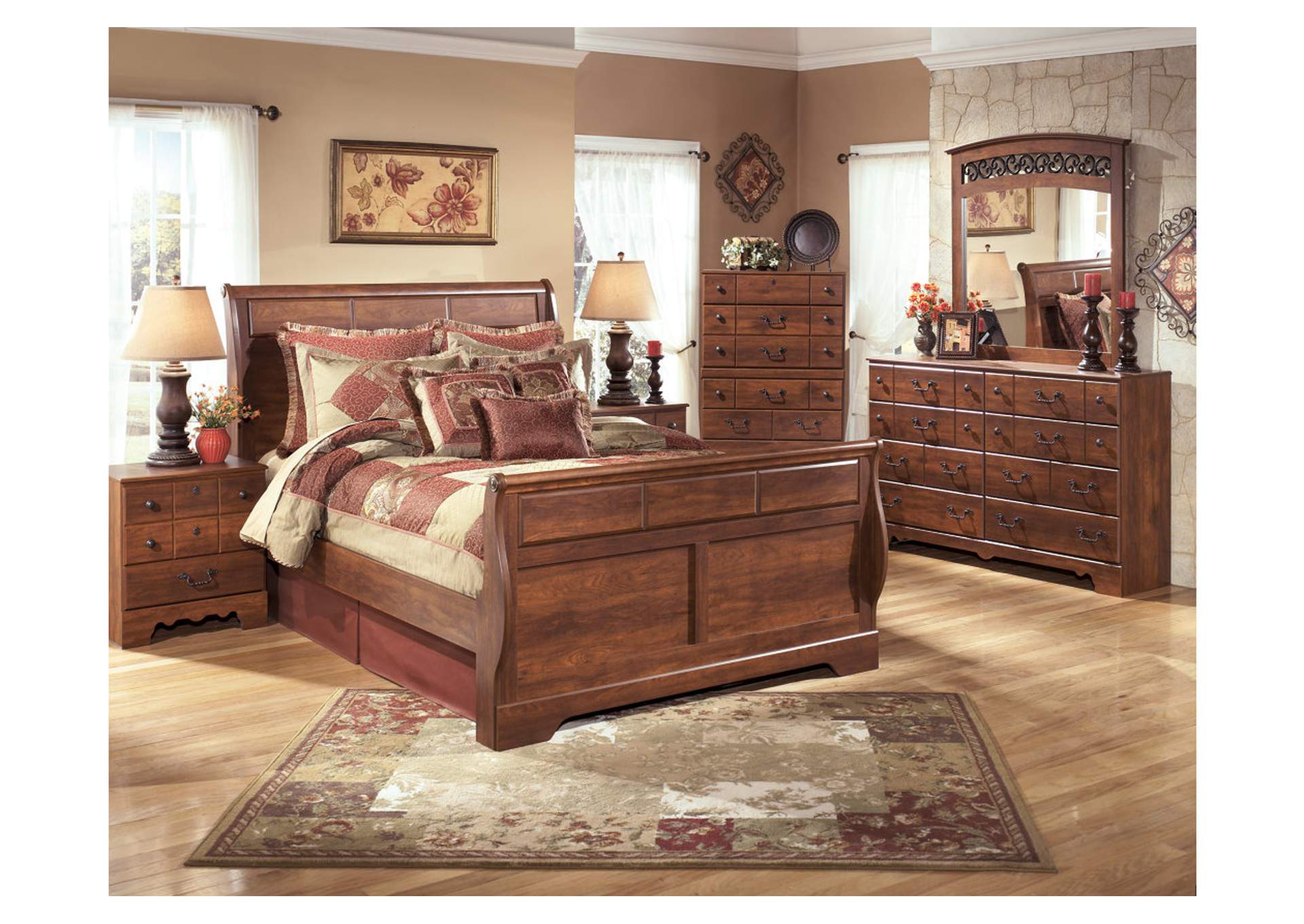 Timberline Queen Sleigh Bed,ABF Signature Design by Ashley