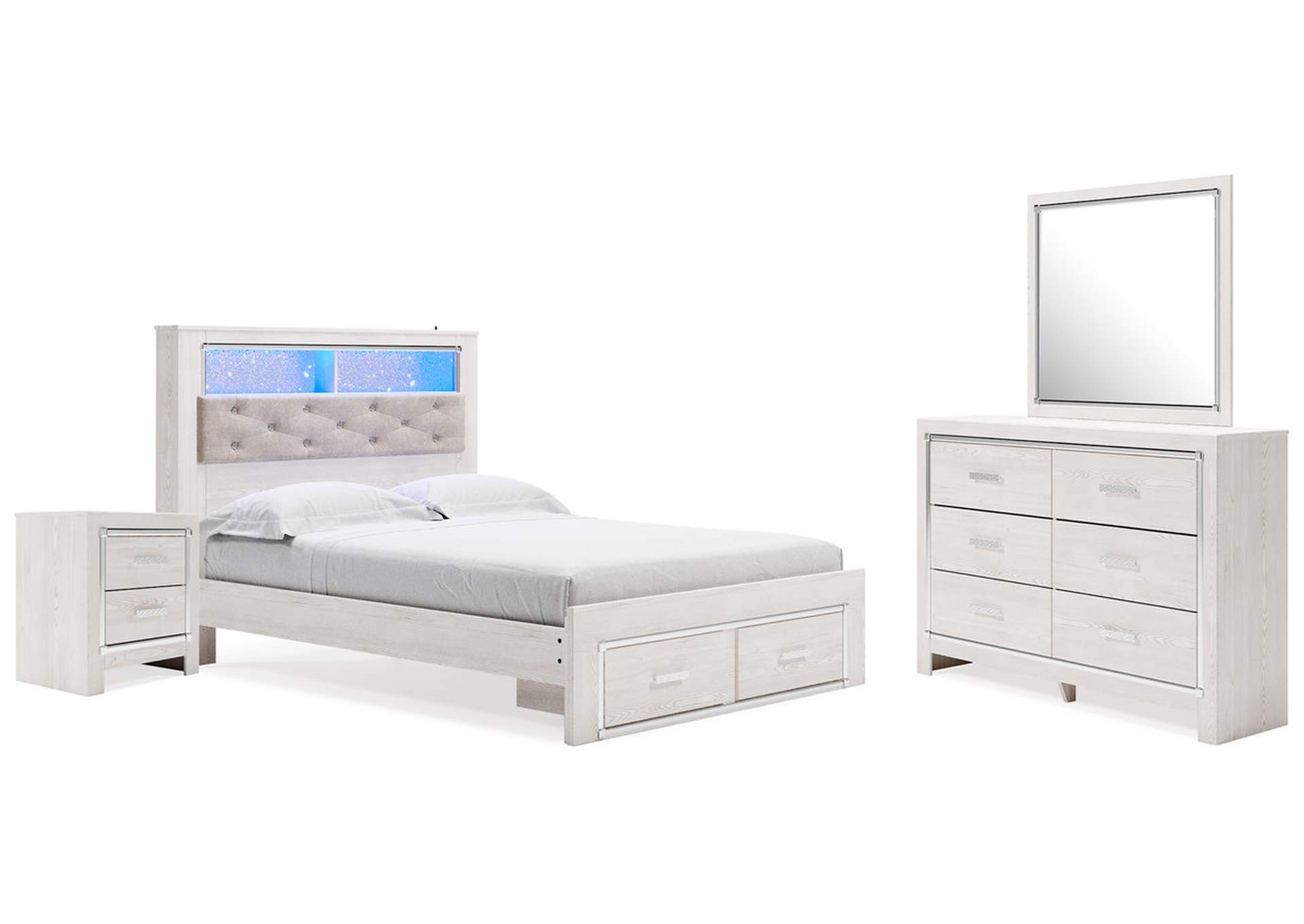 Altyra Queen Panel Storage Bed, Dresser, Mirror and Nightstand,Signature Design By Ashley