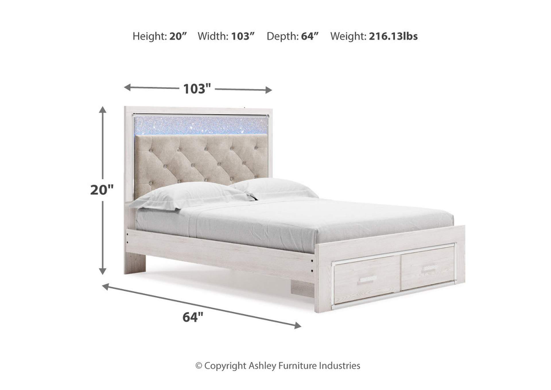 Altyra Queen Storage Bed, Dresser, Mirror, Chest and Nightstand,Signature Design By Ashley