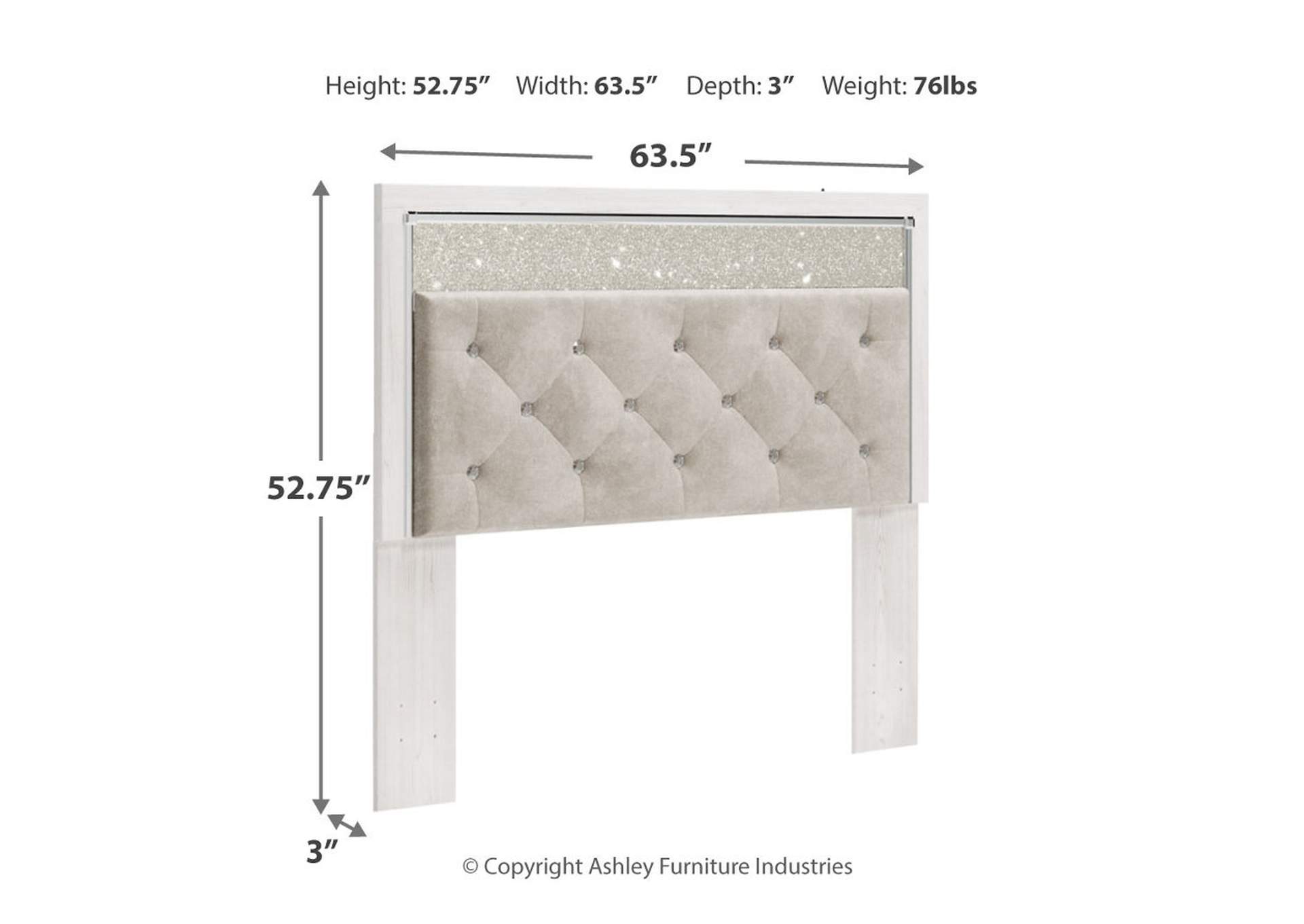 Altyra Queen Upholstered Panel Headboard,Signature Design By Ashley