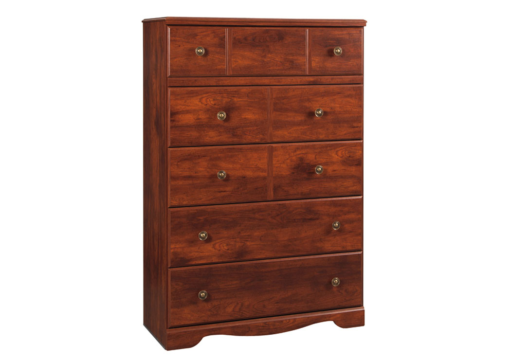 Brittberg Reddish Brown Five Drawer Chest,ABF Signature Design by Ashley