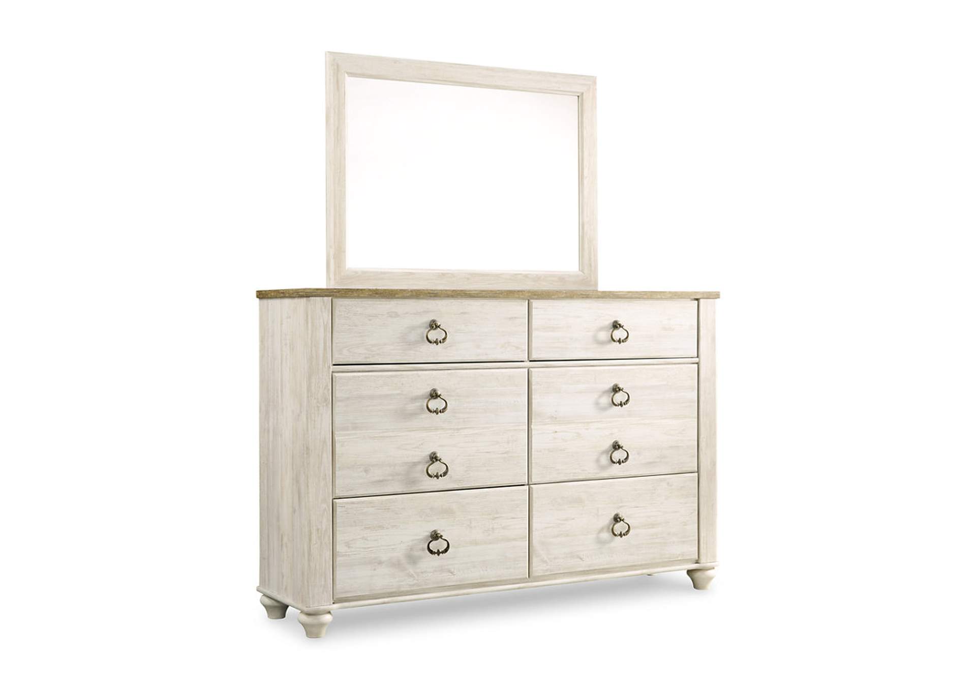 Willowton Dresser and Mirror,Signature Design By Ashley