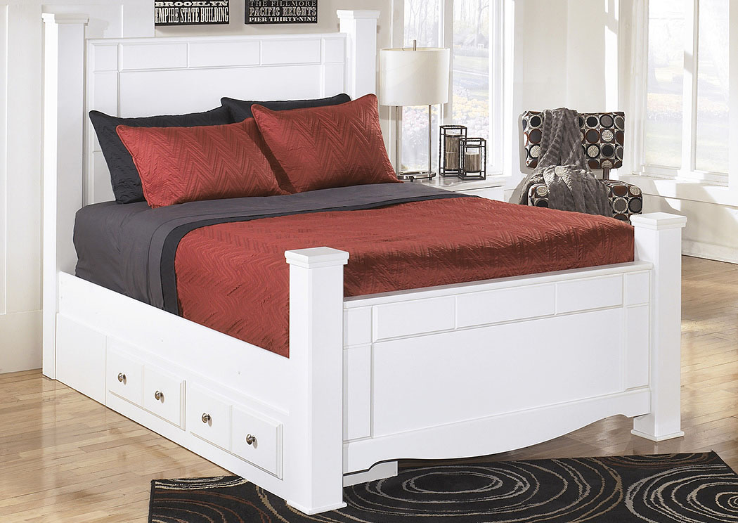 Weeki King Poster Storage Bed,ABF Signature Design by Ashley