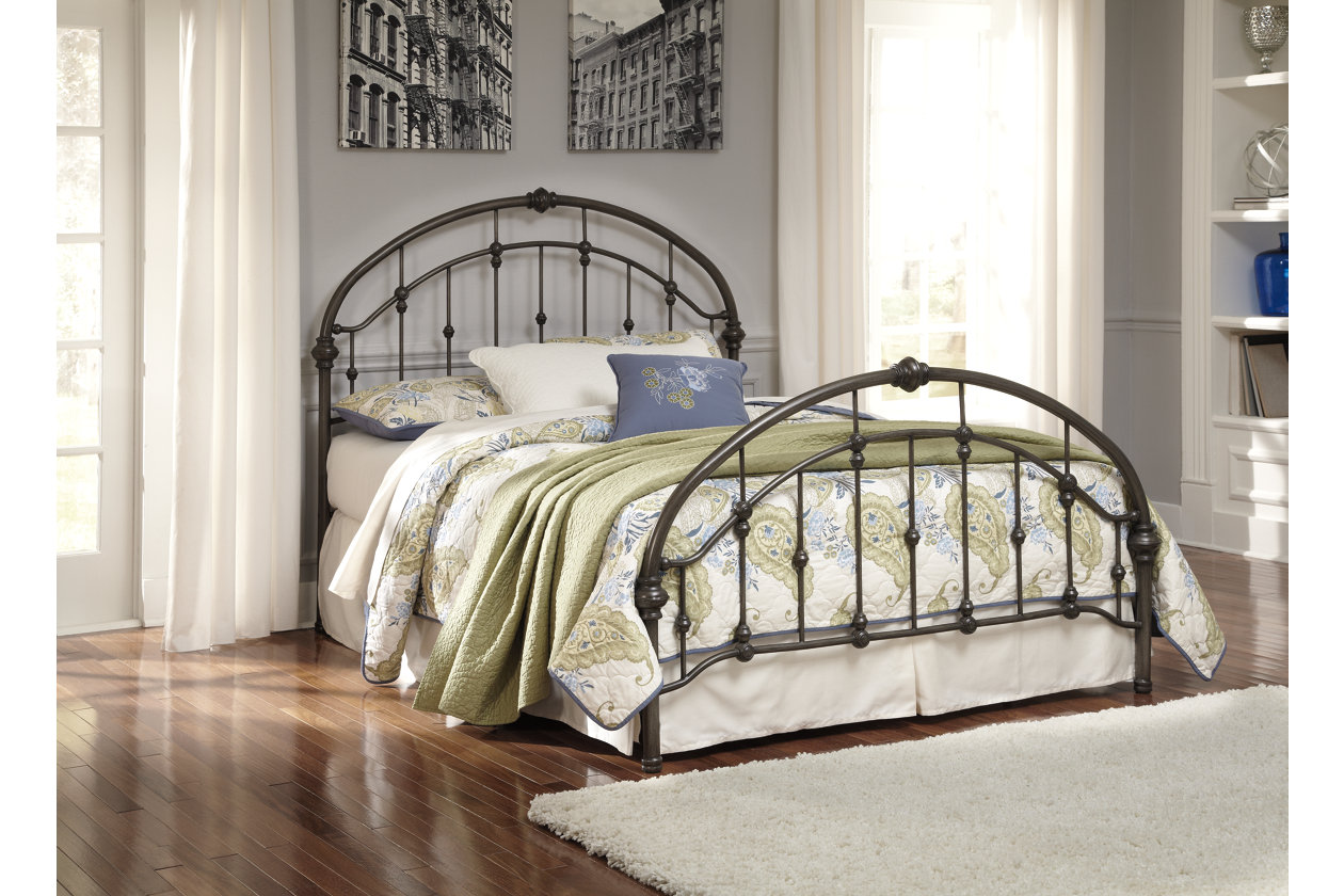 Bronze Finish Metal King Bed,ABF Signature Design by Ashley