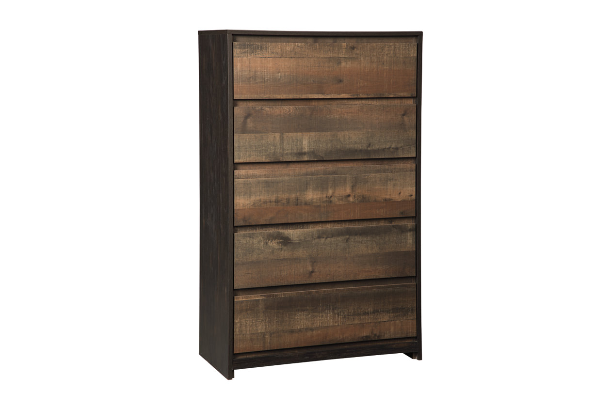 Windlore Dark Brown Five Drawer Chest,ABF Signature Design by Ashley