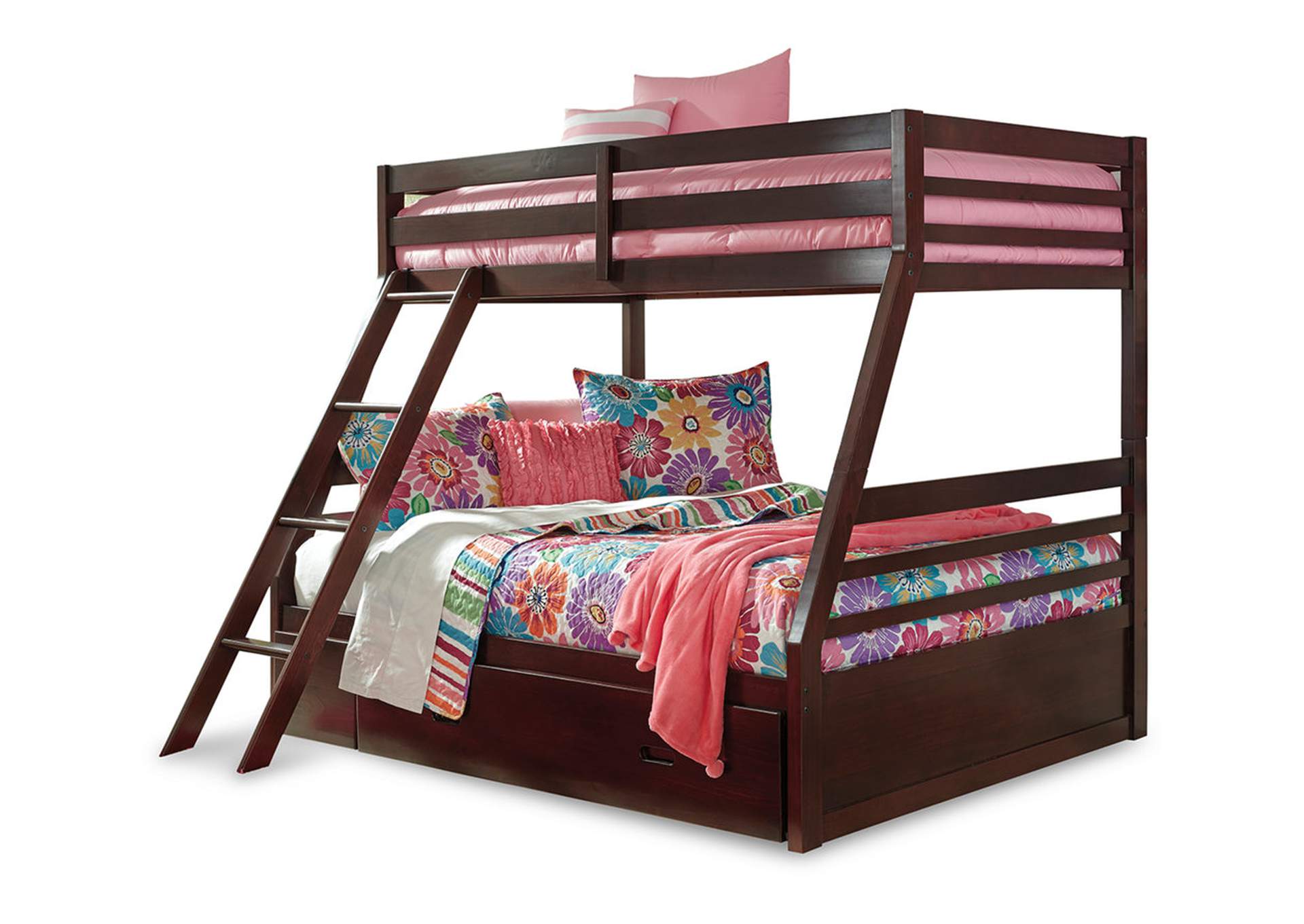 Halanton Twin Over Full Bunk Bed With 1, Modern Twin Over Full Bunk Beds