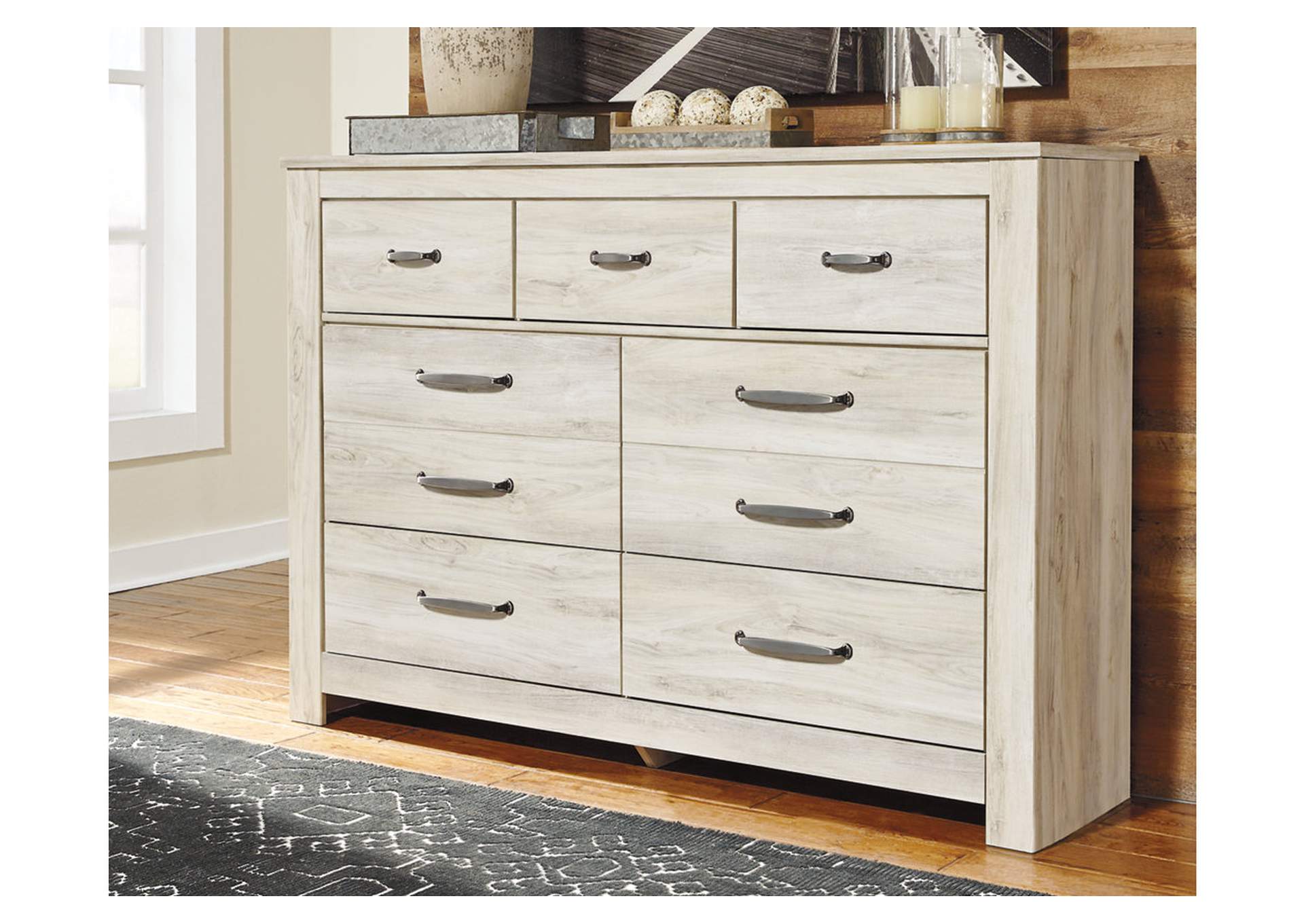 Bellaby King Crossbuck Panel Bed with Dresser,Signature Design By Ashley
