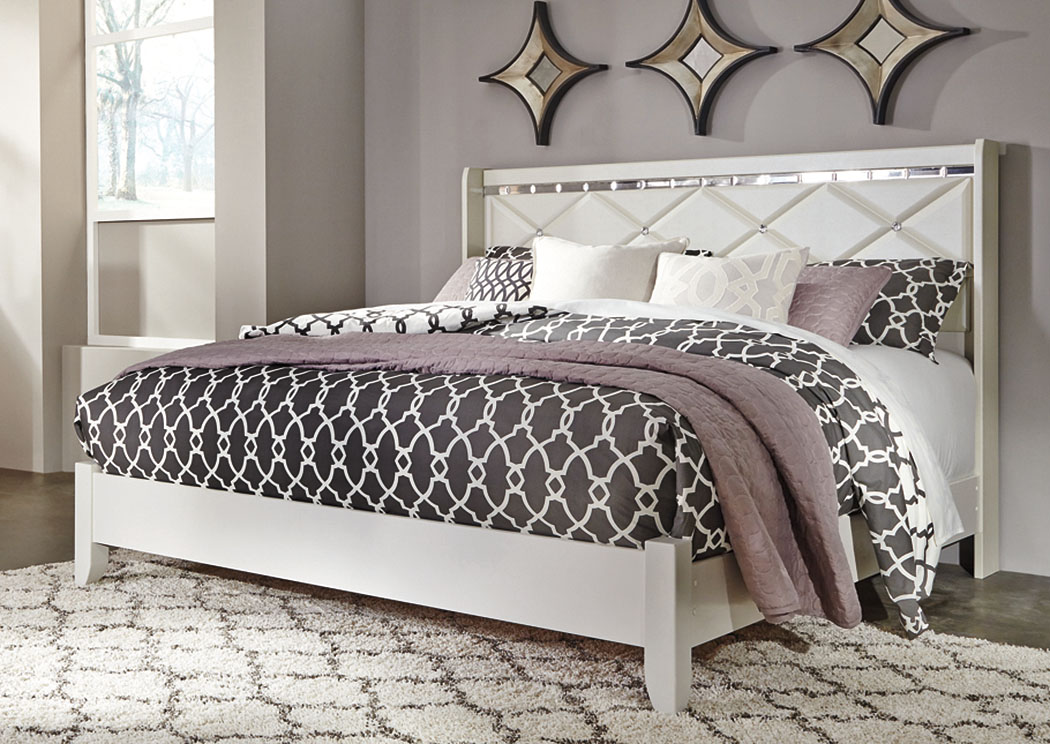 Dreamur Champagne King Panel Bed,ABF Signature Design by Ashley