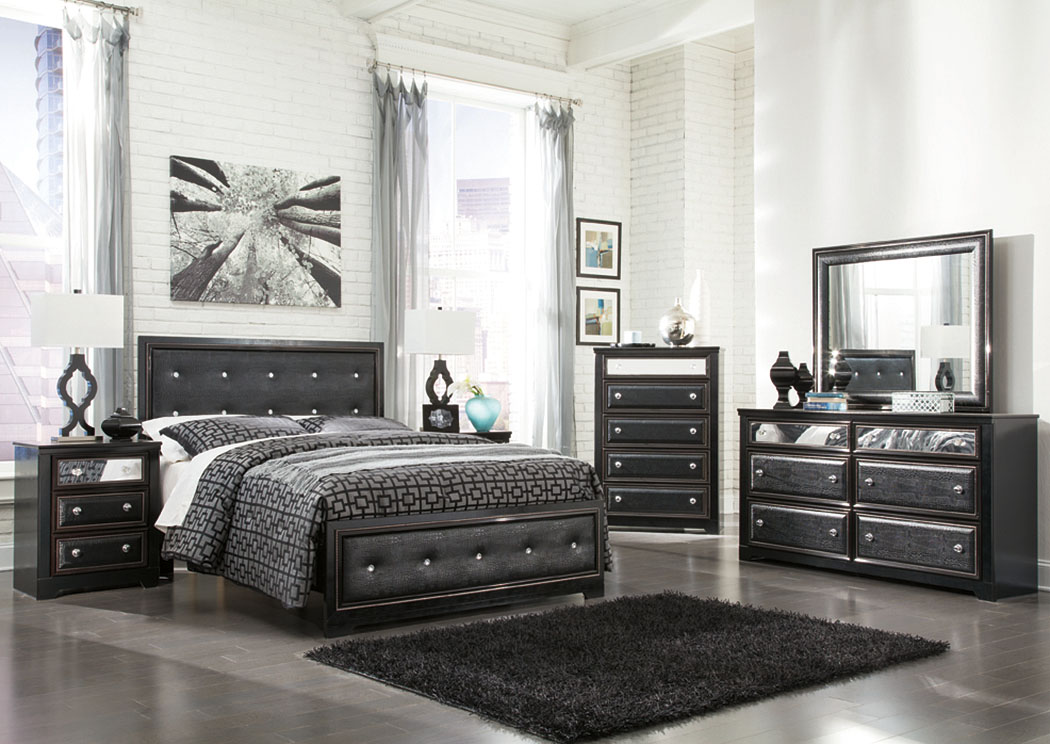 Alamadyre Queen Upholstered Panel Bed w/Dresser, Mirror and Nightstand,ABF Signature Design by Ashley