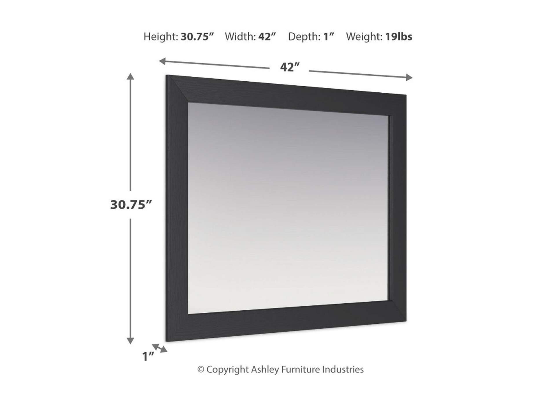 Nanforth Bedroom Mirror,Signature Design By Ashley