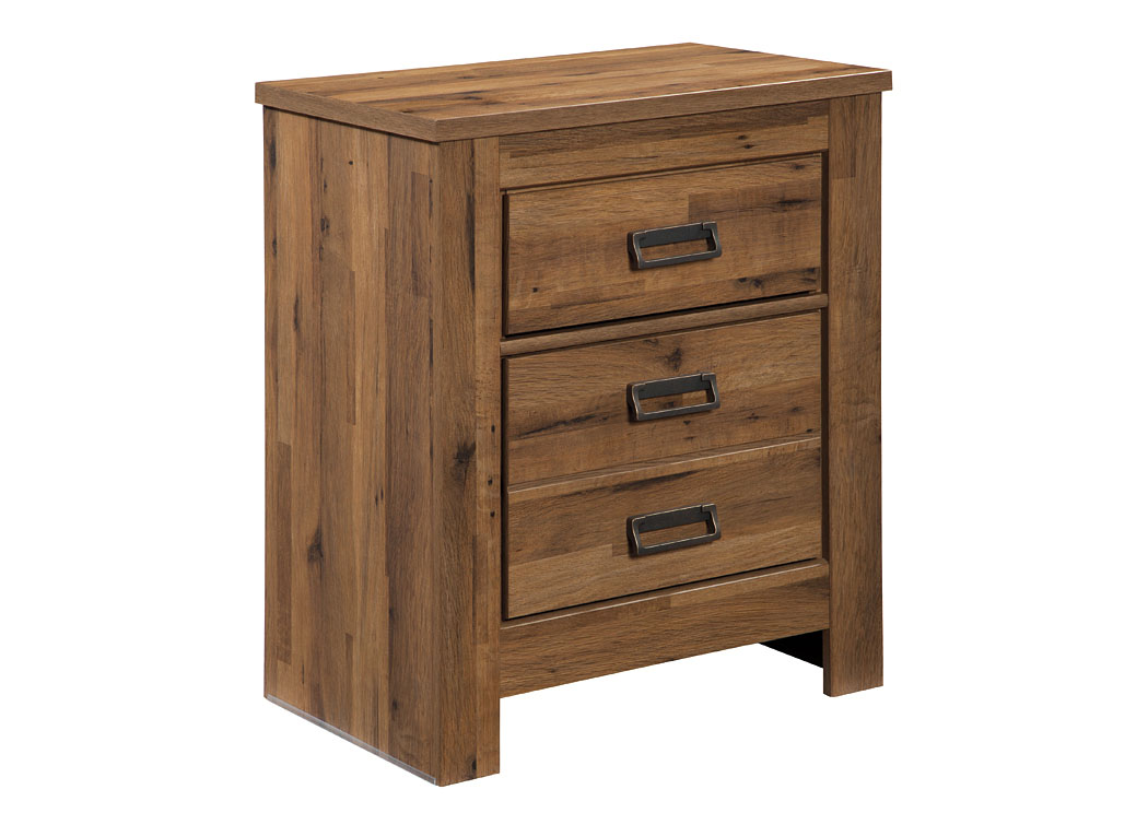 Cinrey Medium Brown Two Drawer Nightstand,ABF Signature Design by Ashley